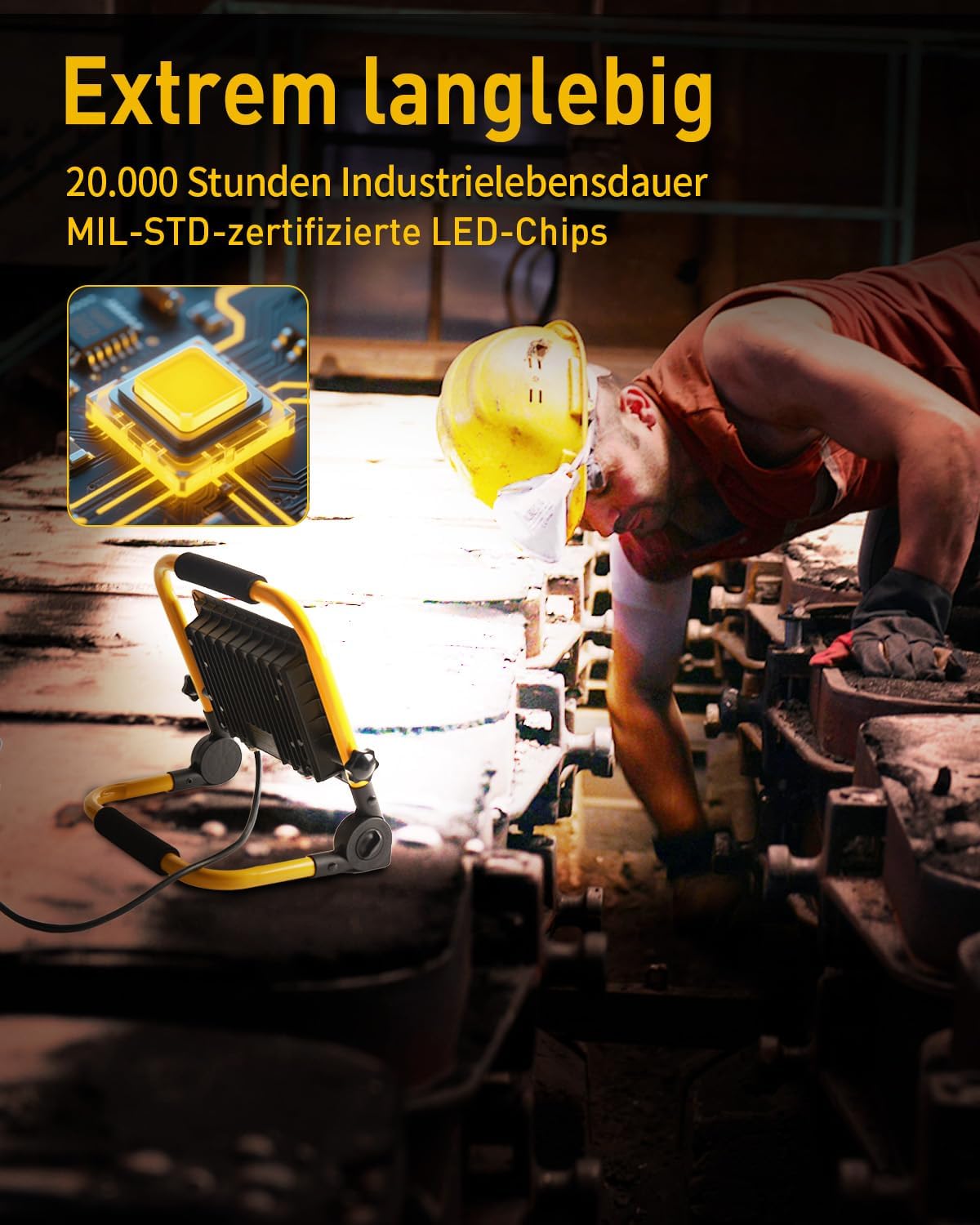 LED Baustrahler, 70.0