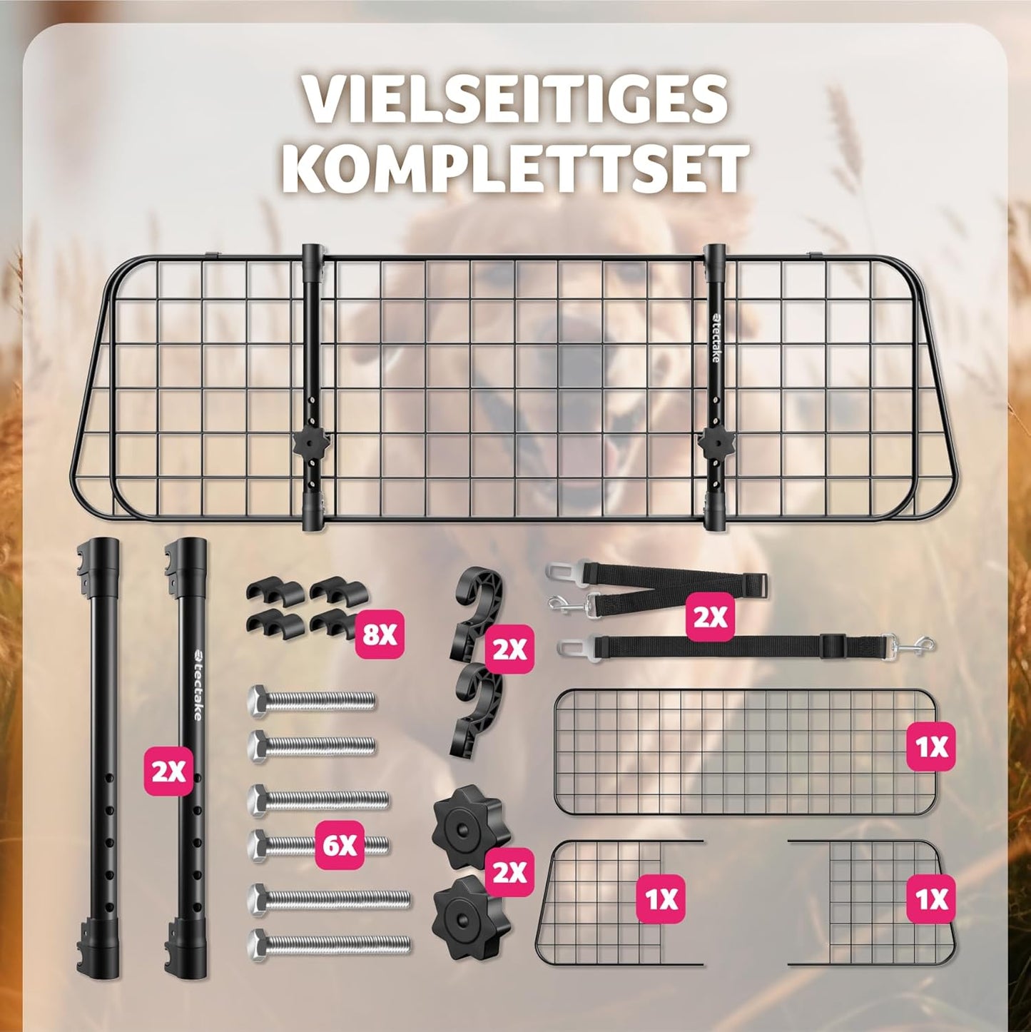 Hundeschutzgitter für Autos