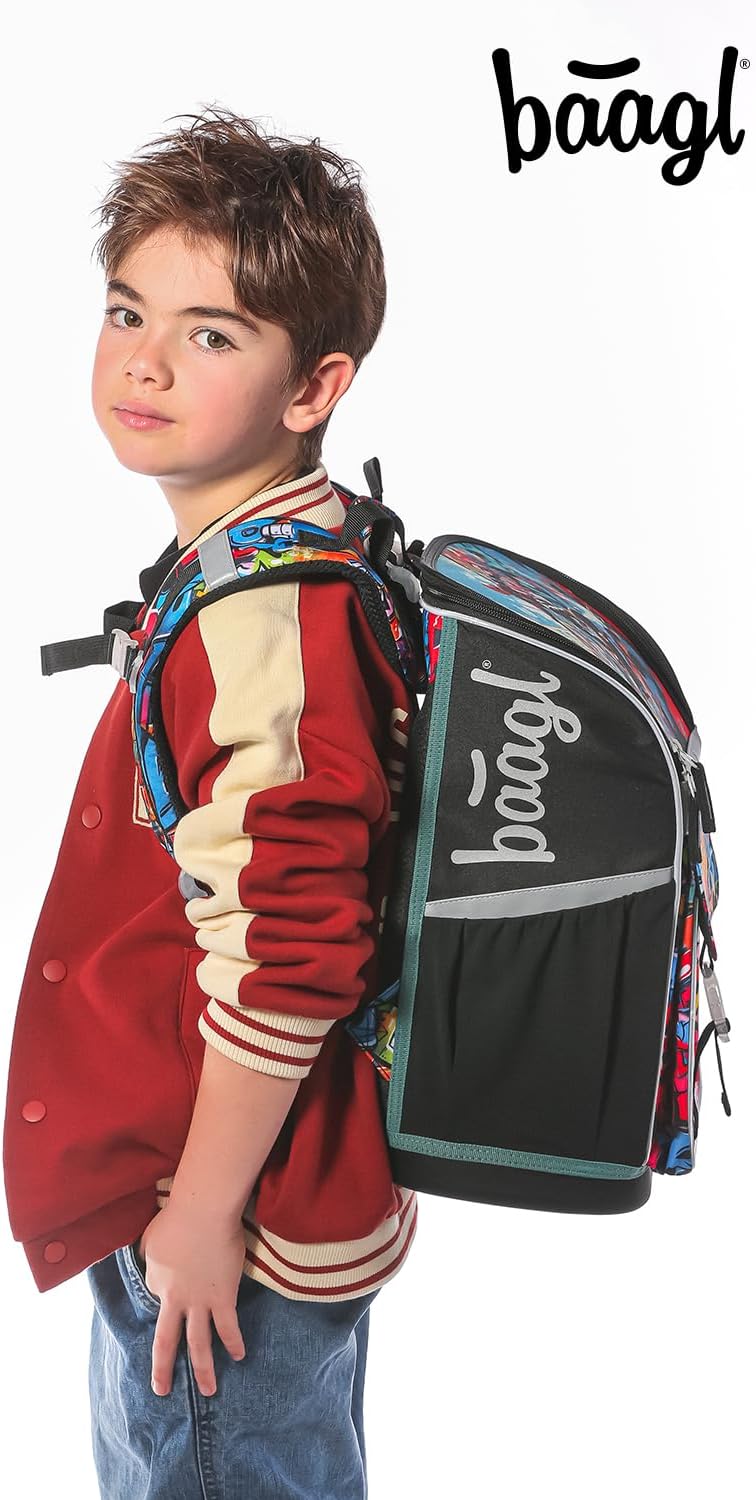 Schulranzen-Set (3-teilig) 18L Ergonomisch, Skatepark