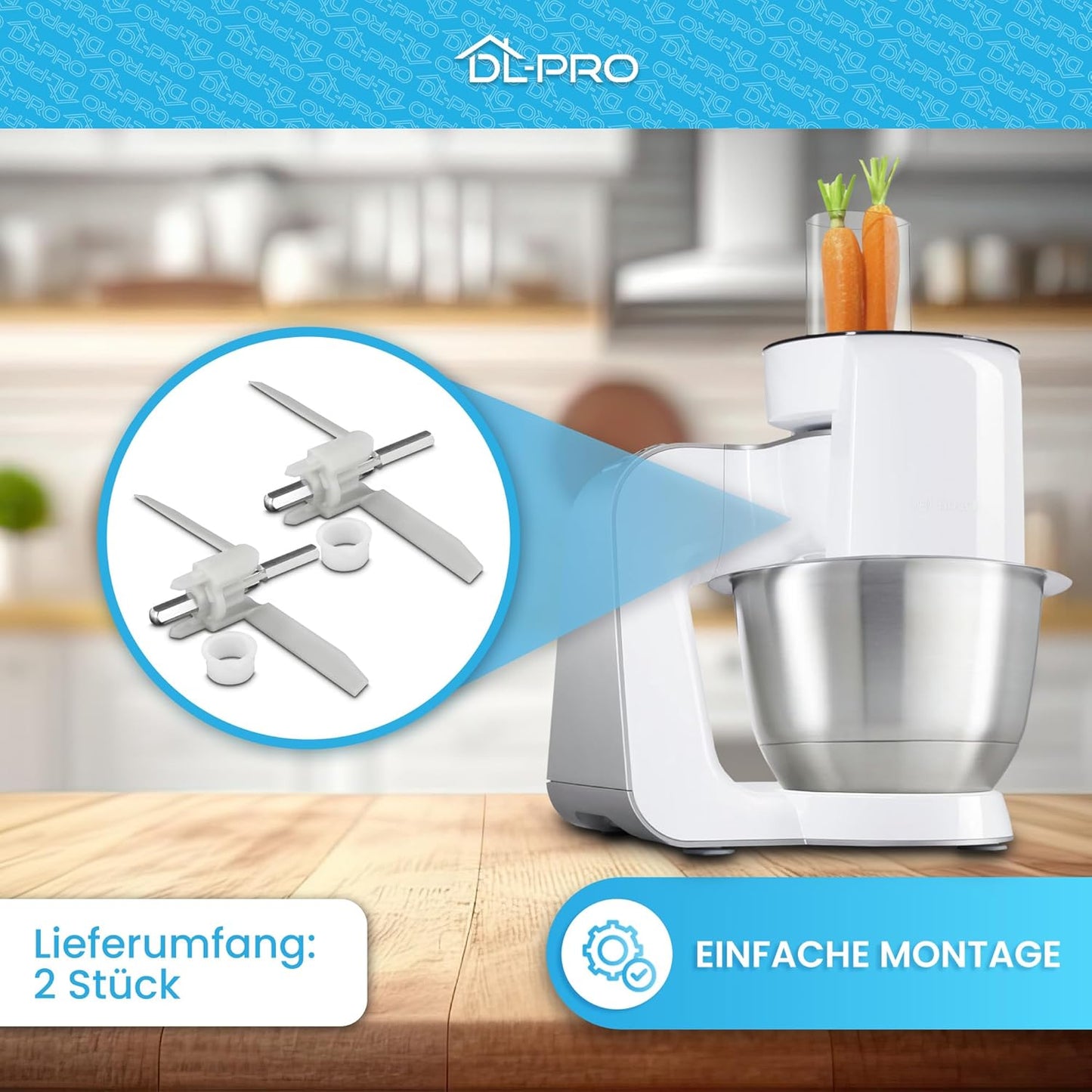 Mitnehmer-Set für Bosch Küchenmaschine (2 Stück)