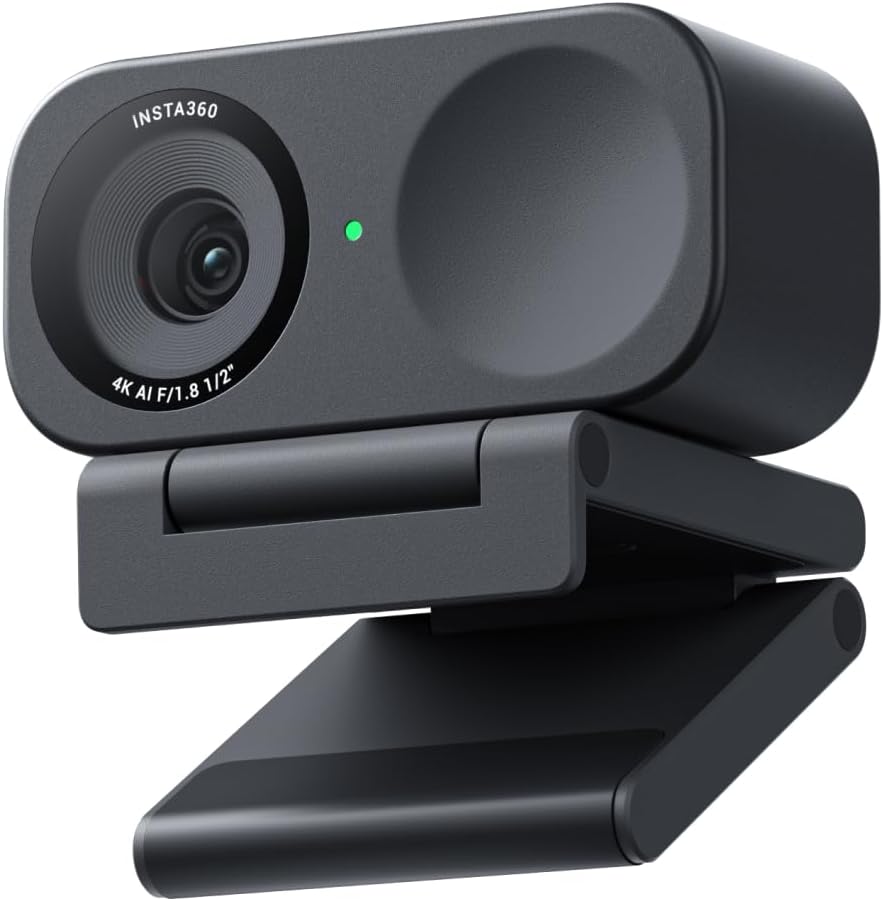Link 2C Standard 4K Webcam mit Auto-Framing und HDR, Graphitschwarz Standard-Bundle