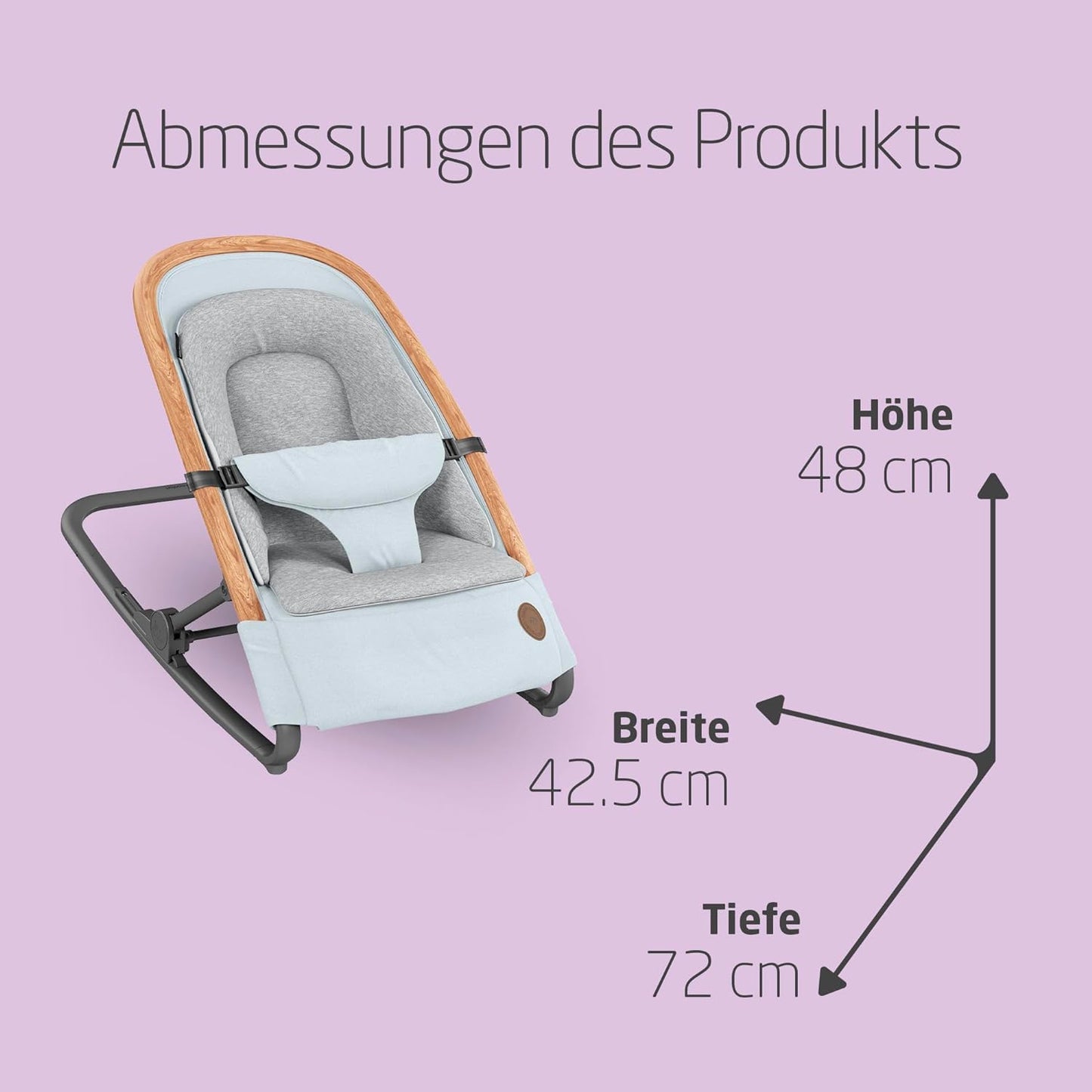 Kori 2-in-1-Babywippe, Essential Grey