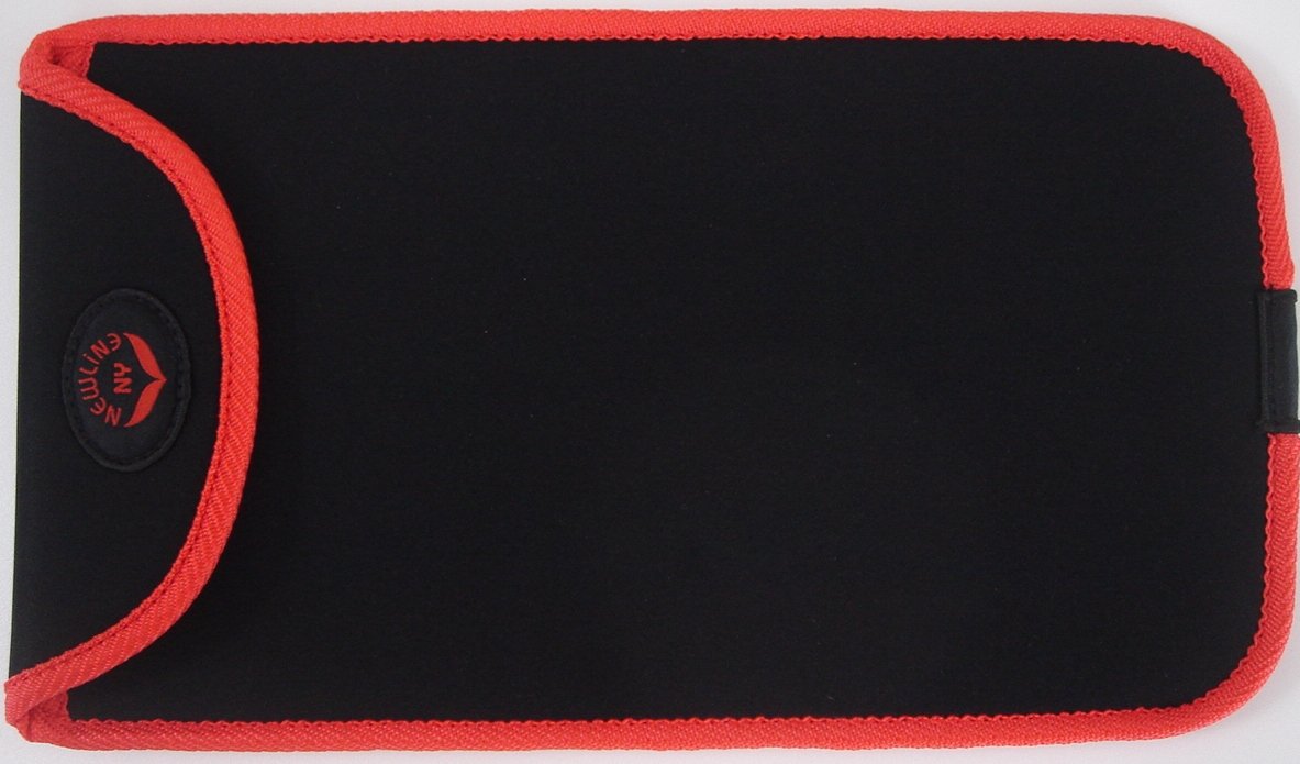 Mini Personenwaage mit Reisetasche, Rot Orange
