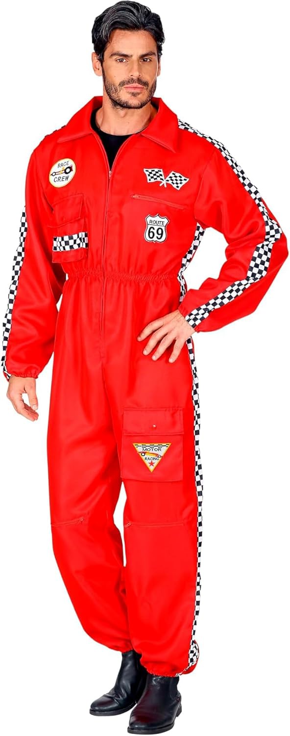 Rennfahrer Jumpsuit, Rot S