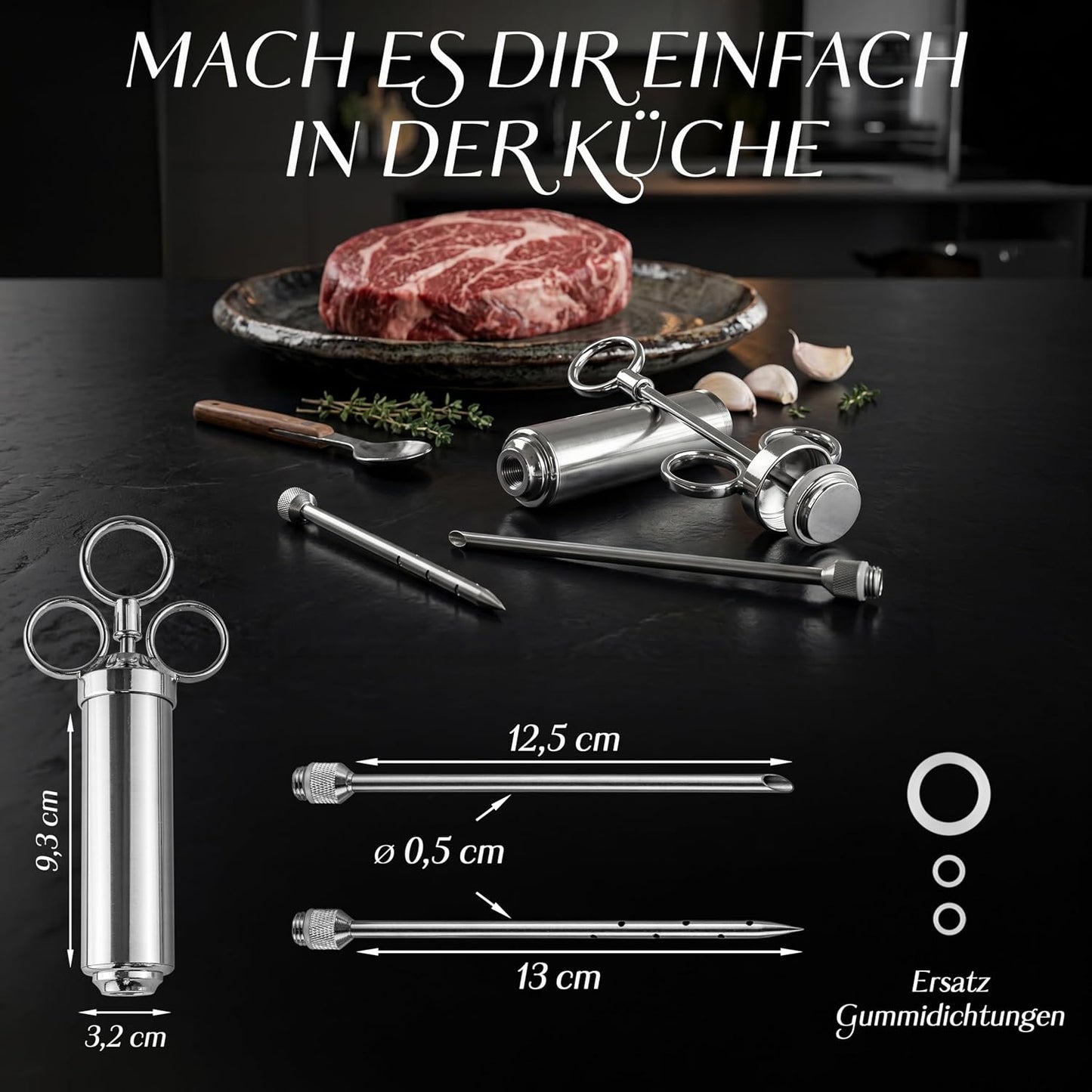 4er-Set Marinierspritze, 60 ml, 4