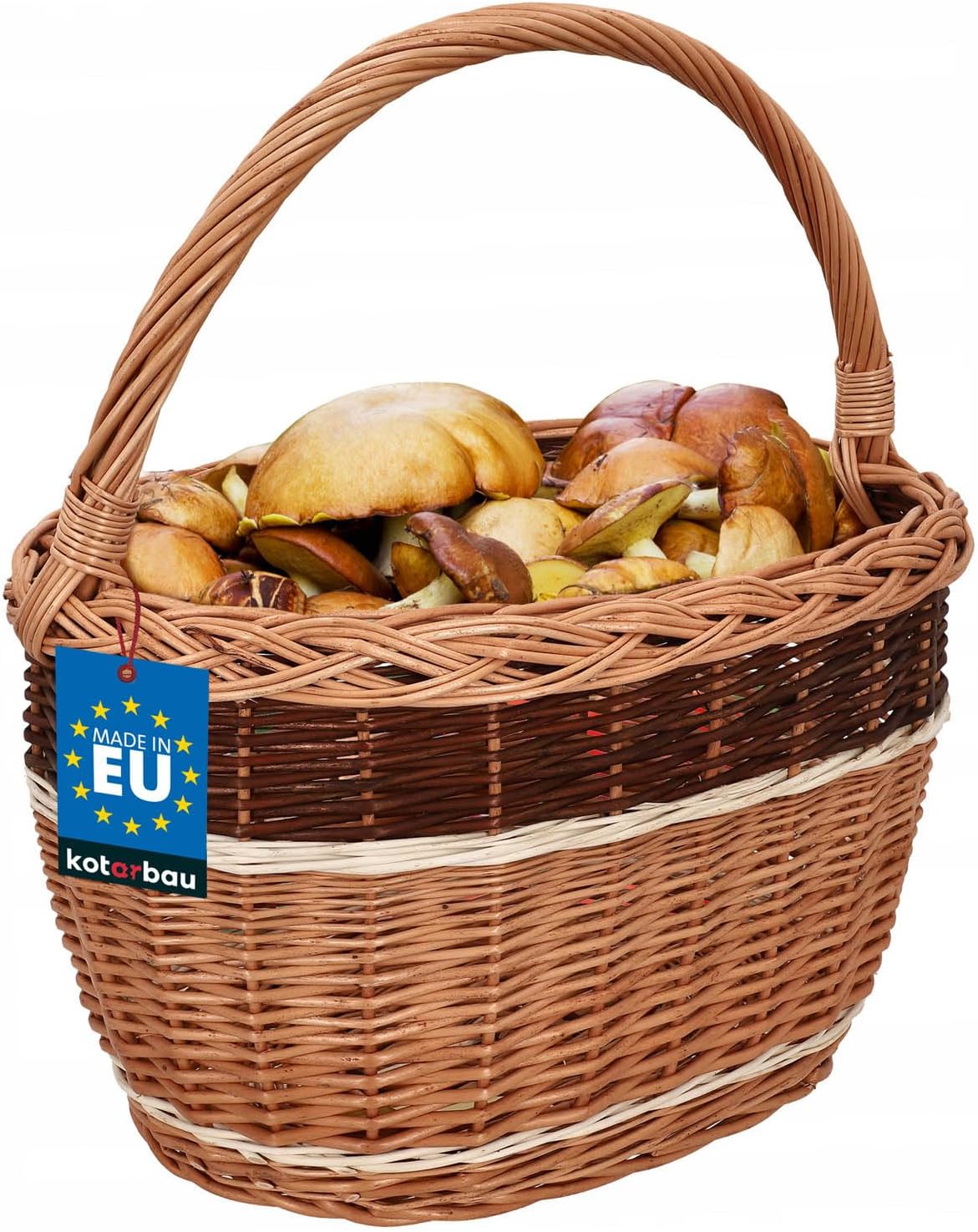 Weidenkorb Einkaufskorb, Natural Braun