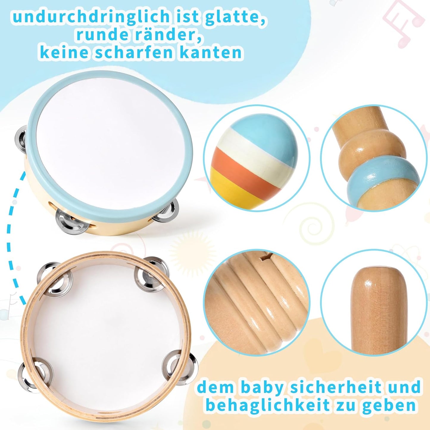 Musikinstrumente für Kinder, Holz