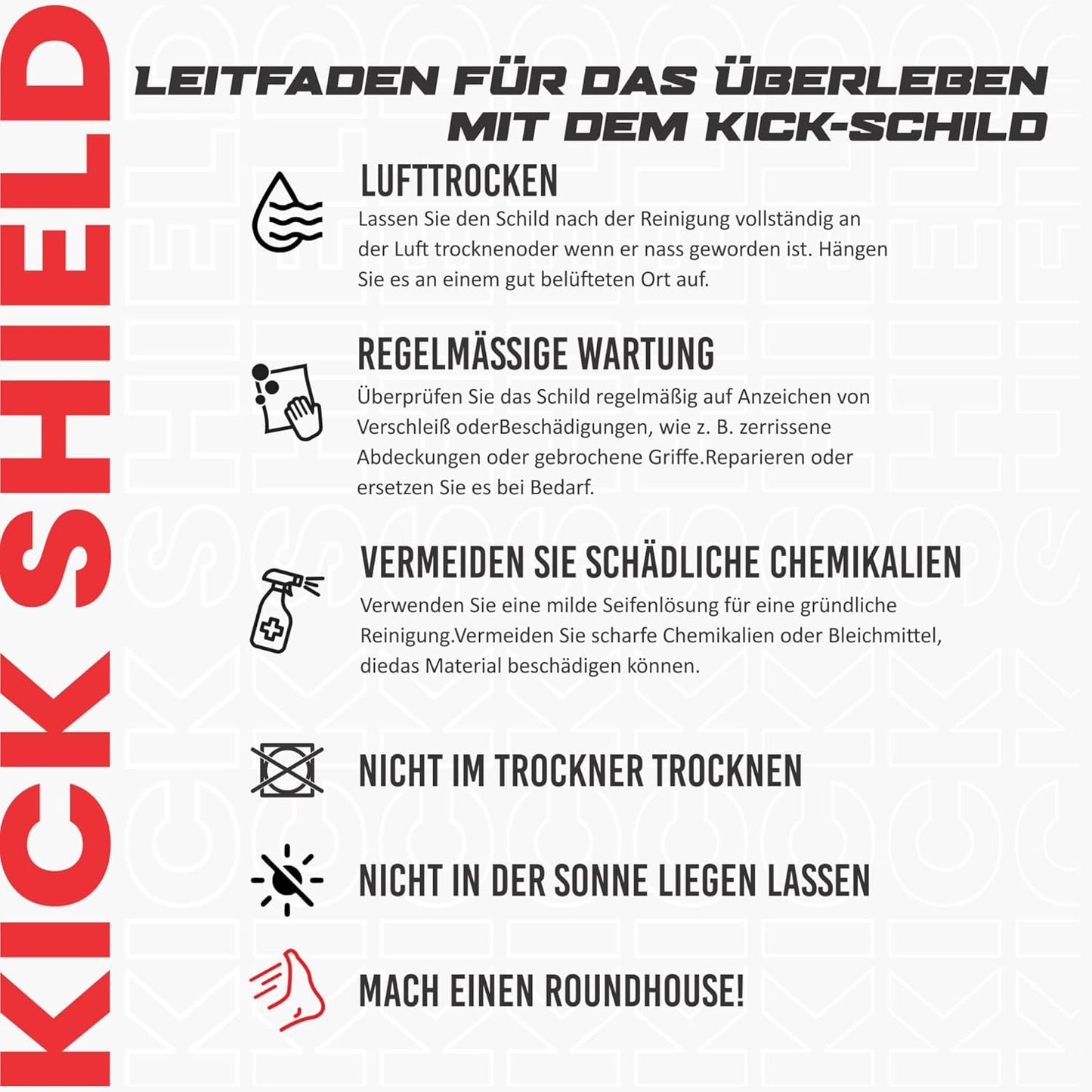 Schlagpolster für Kampfsport, 75x35x15cm Rot/Schwarz