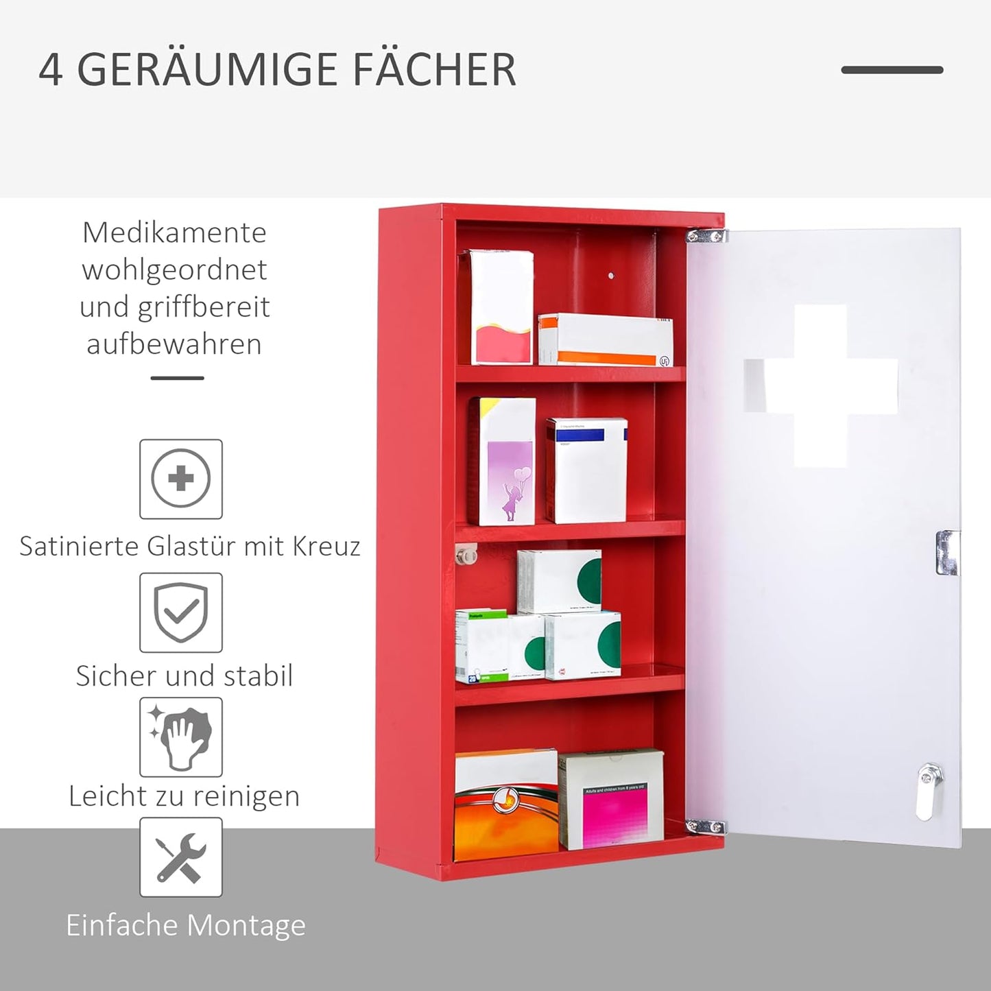 Medizinschrank mit Schloss