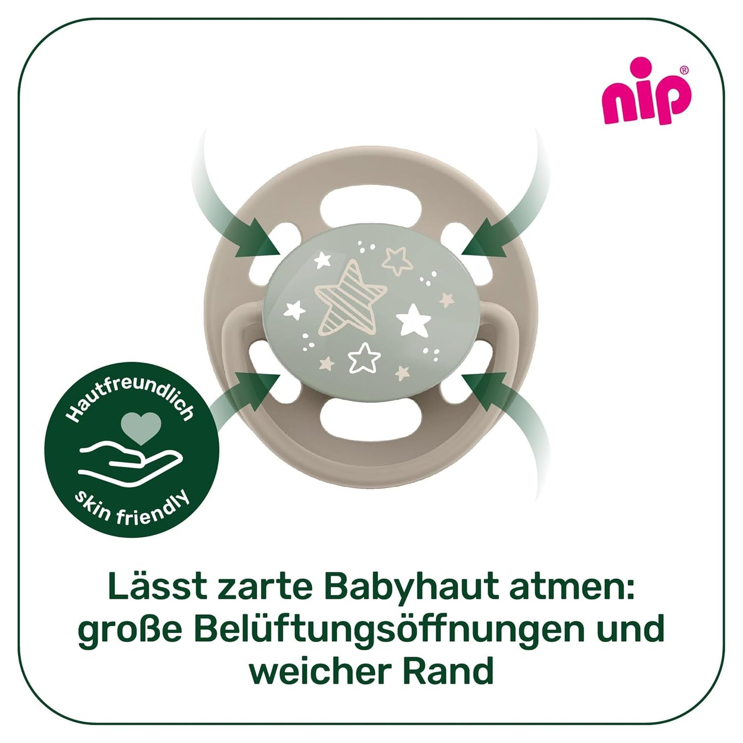 Leuchtender Schnuller im 4er-Pack (0-6 Monate), lila/rot Grösse 1 (0-6 Monate)