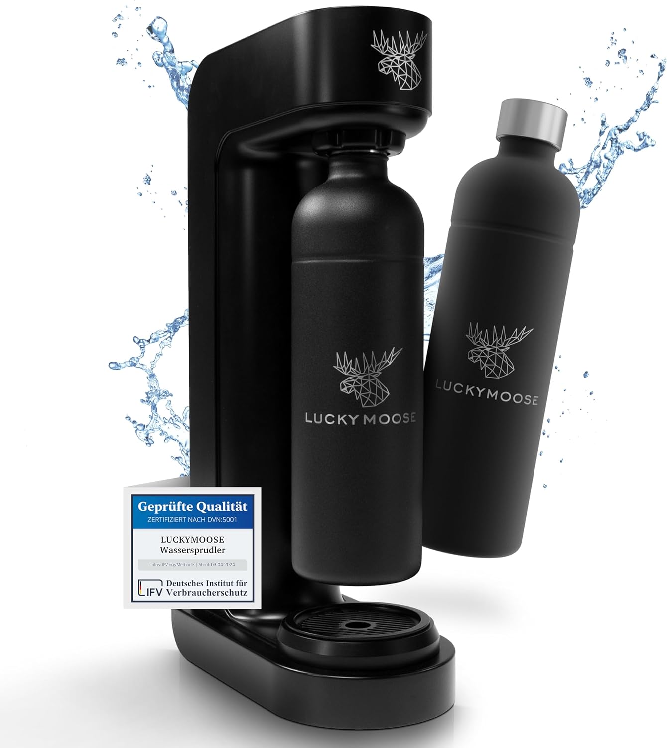 Infinity Wassersprudler, 2x Schwarz