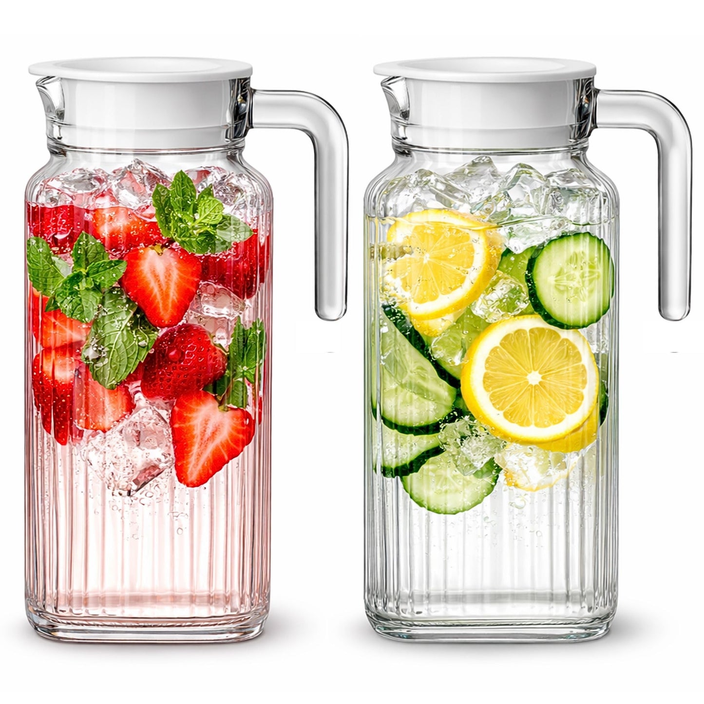 2er-Pack Kühlschrankkrüge mit belüftetem Ausguss, 1.7 Litre - 2 Pack