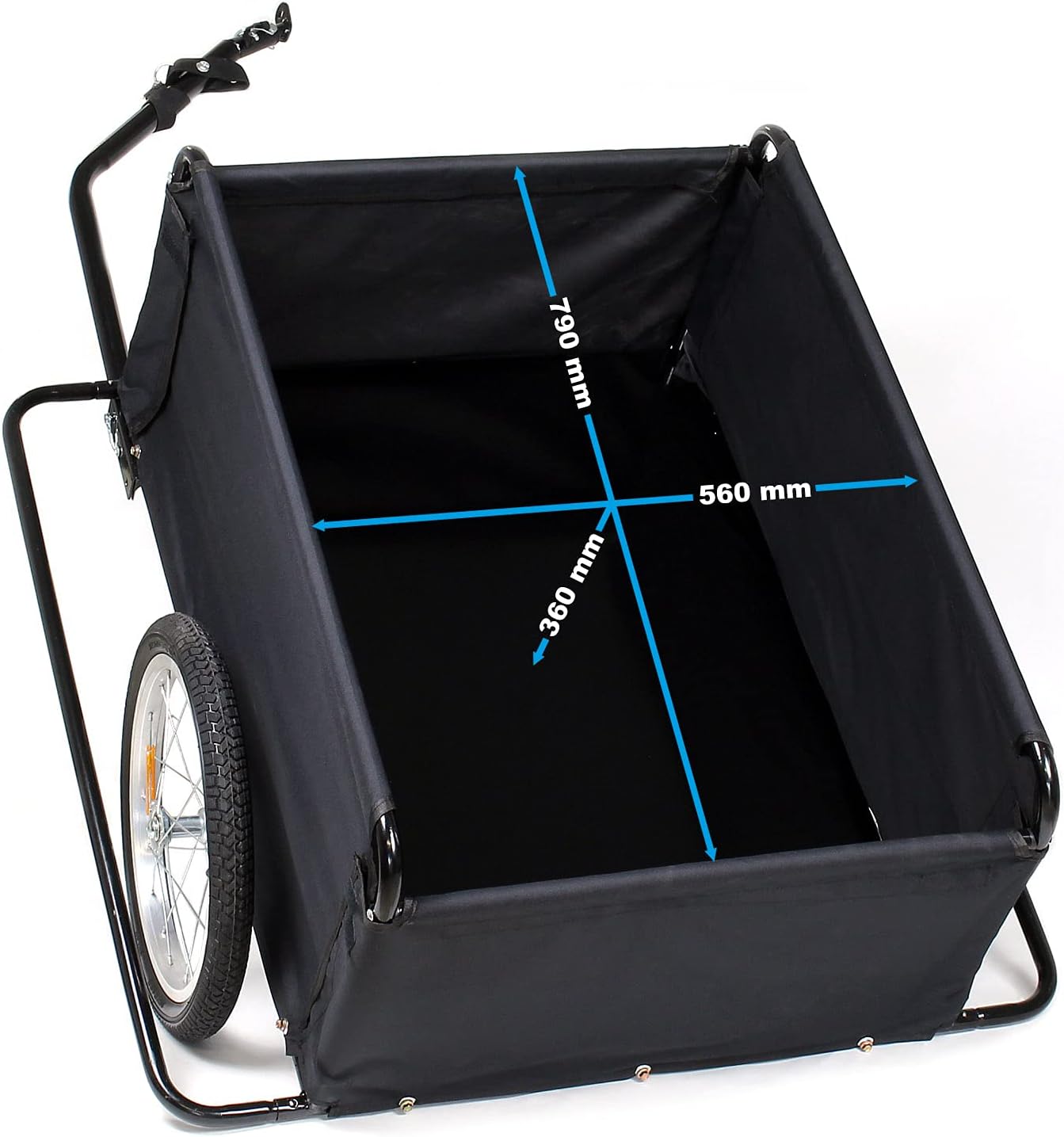Lastenanhänger für Velos, 65 kg mit Radschutz