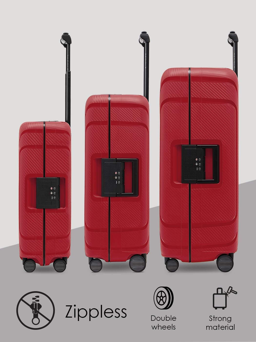 3-teiliges Kofferset Essentials, Classic Red Kofferset (3-teilig)