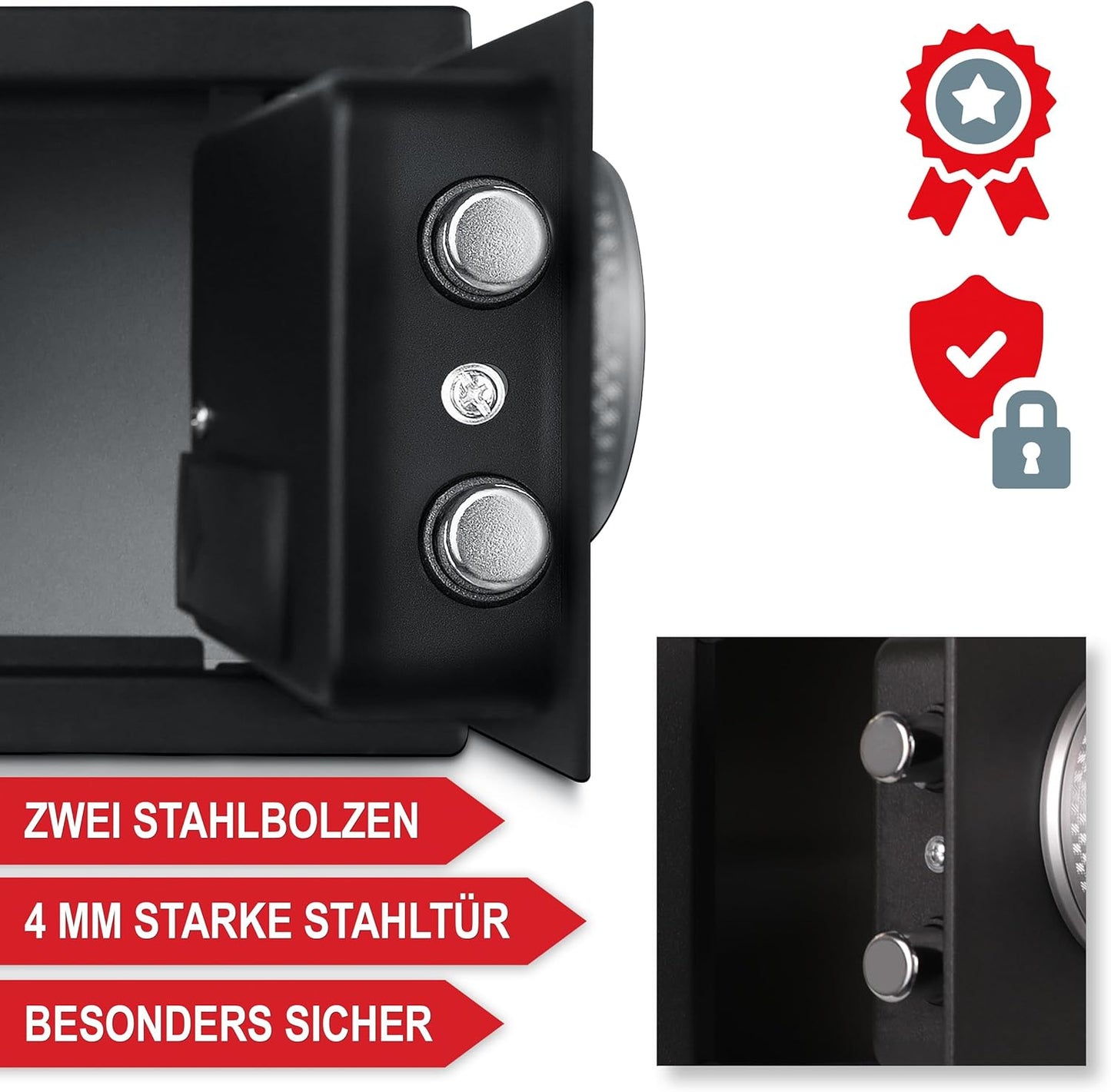 Elektronischer Tresor M mit Fingerabdruck & Zahlencode, M