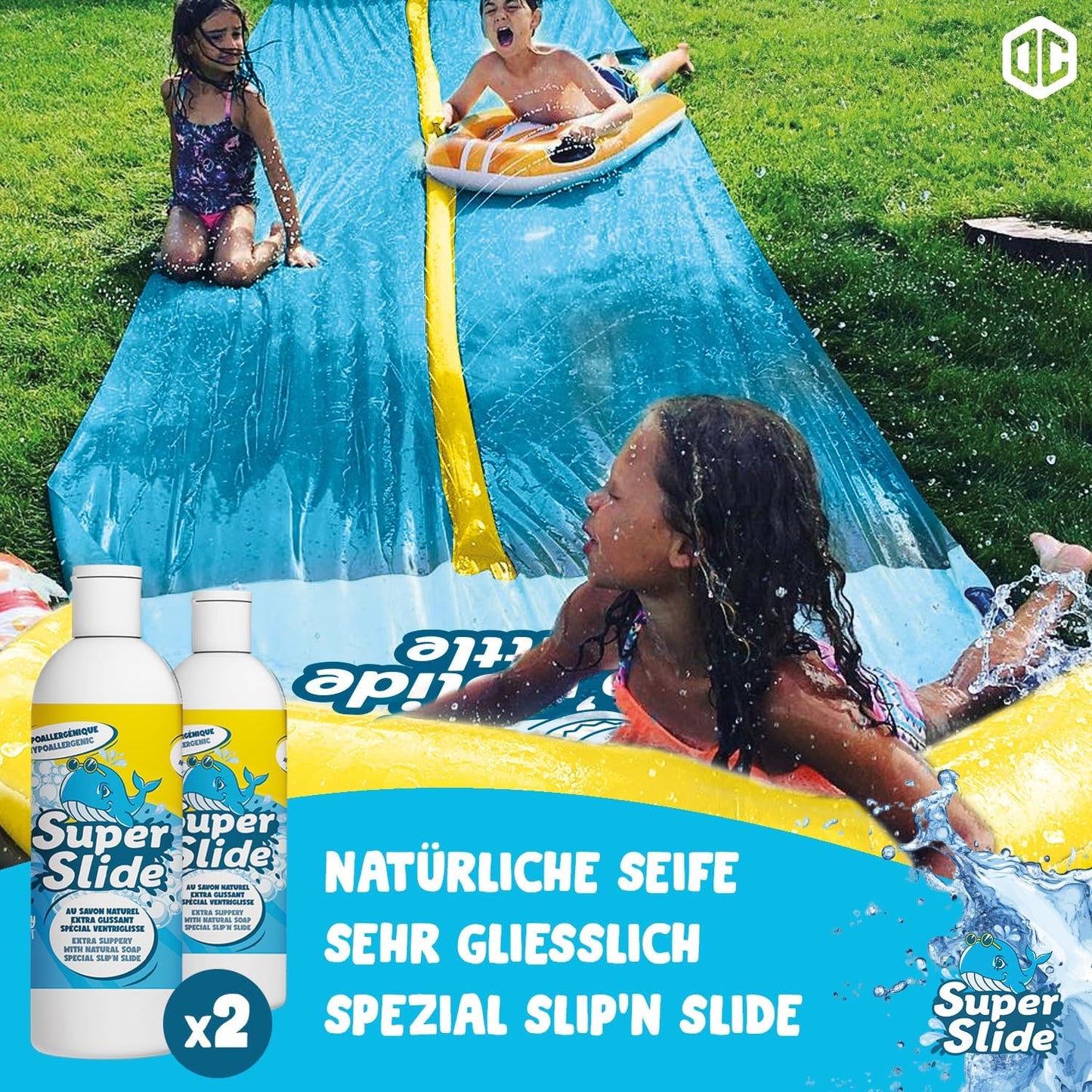 Rutschige Naturseife für Wasserrutschmatten, Seife 2l