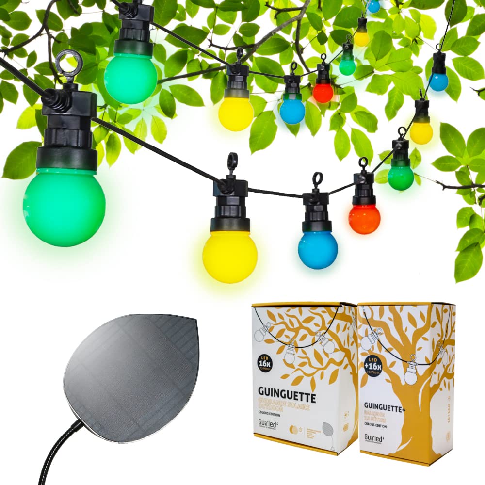 Solarbetriebene Lichterkette, Colors Edition Pack 32 LEDs + Solarpanel