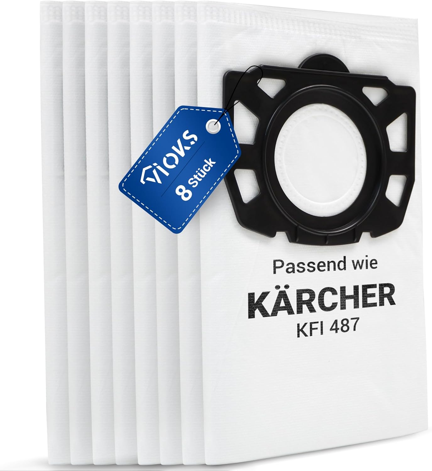 Ersatz Staubsaugerbeutel für Kärcher WD-Serie, 8 Stück