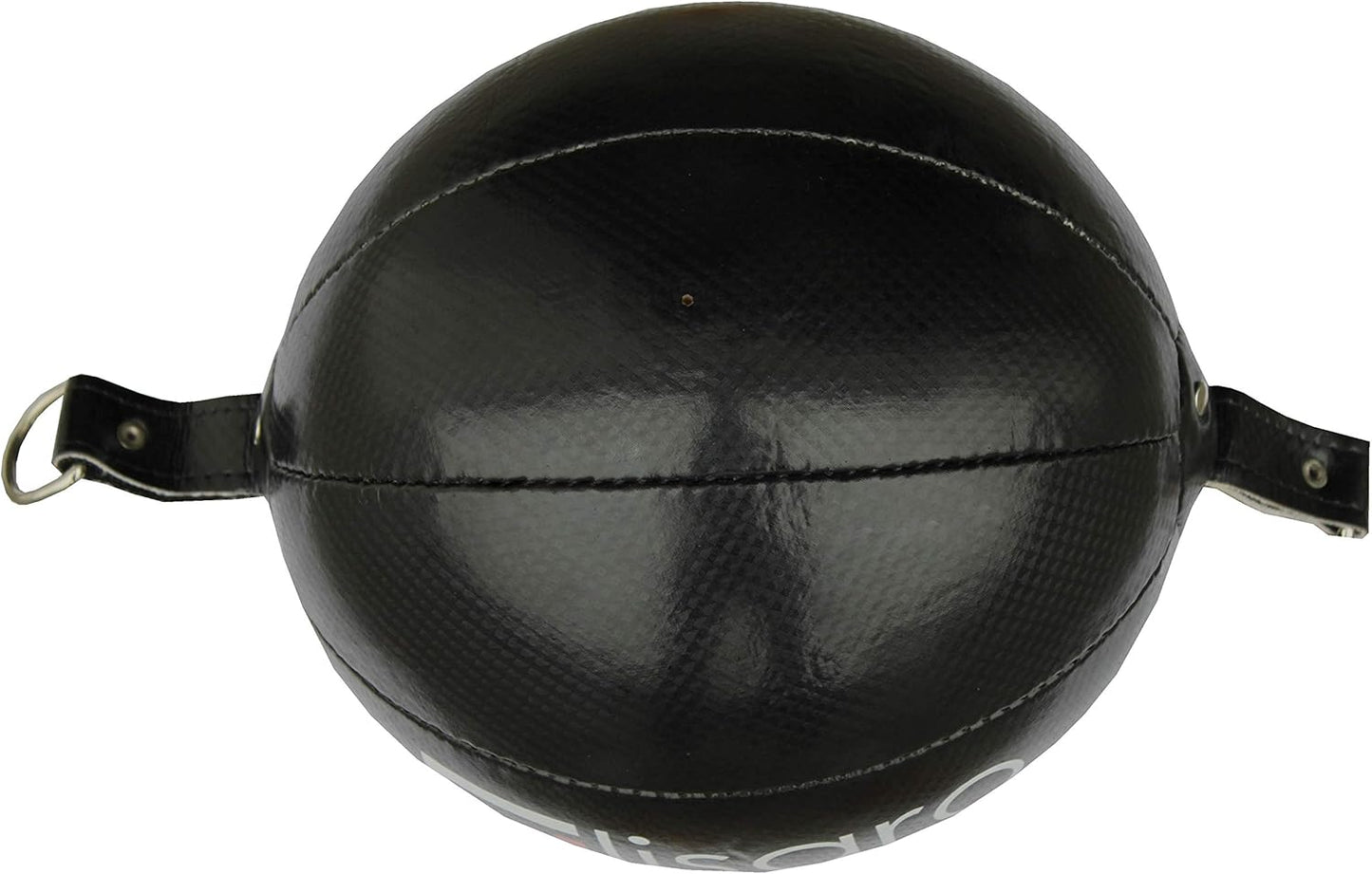 Doppelendball mit elastischen Spanngurten, schwarz/rot