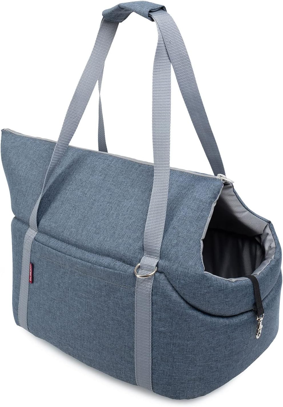 Transporttasche für Hunde und Katzen, L 42 x B 29 x H 33 cm / Denim Imitat