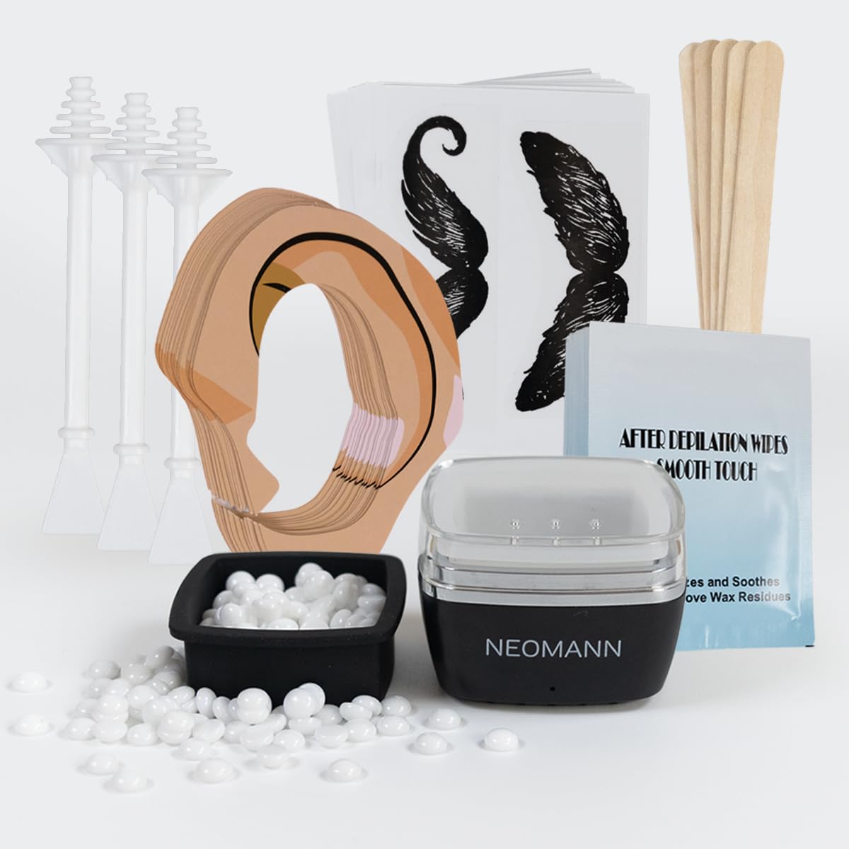 Mobiles Mini-Waxing Set mit USB-C & Zubehör