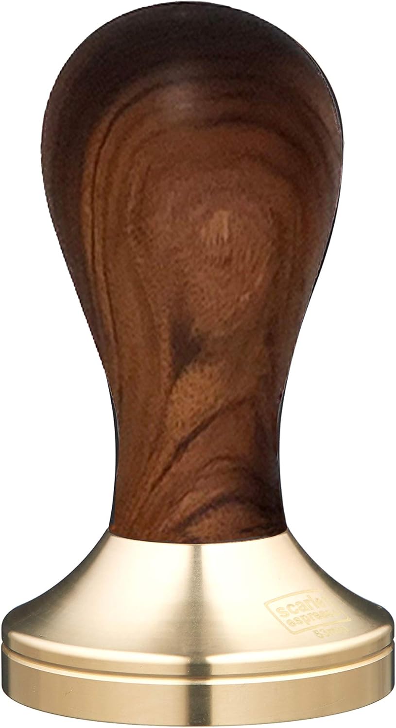 Espresso Tamper Classic Deluxe, 53 mm Sandelholz - Rot