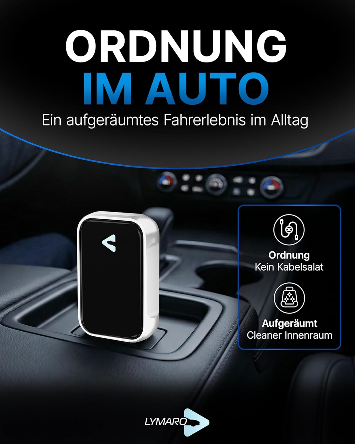 Kabelloser Carplay & Android Auto Adapter, Silver