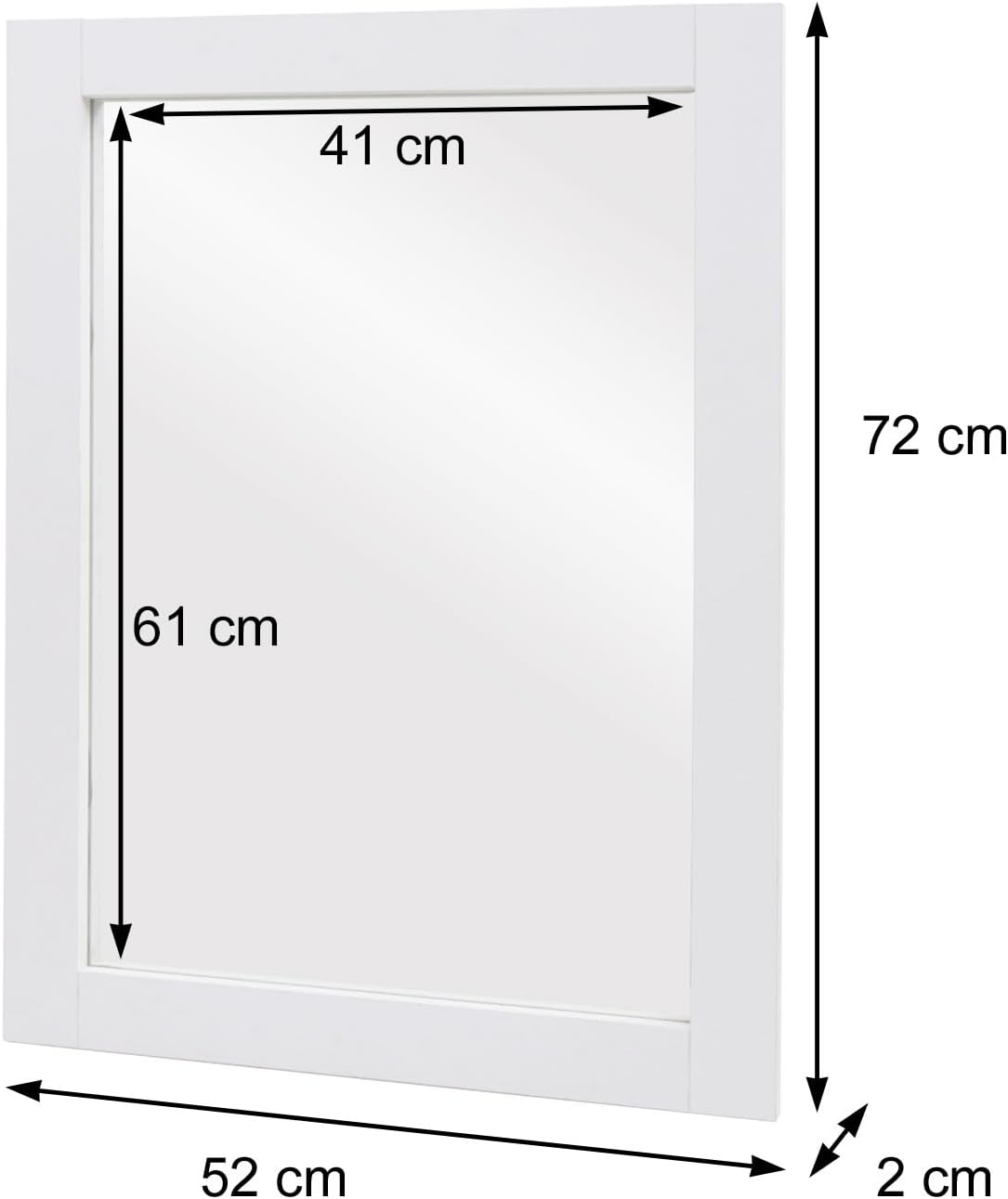 Badspiegel, Marmor-optik Weiss