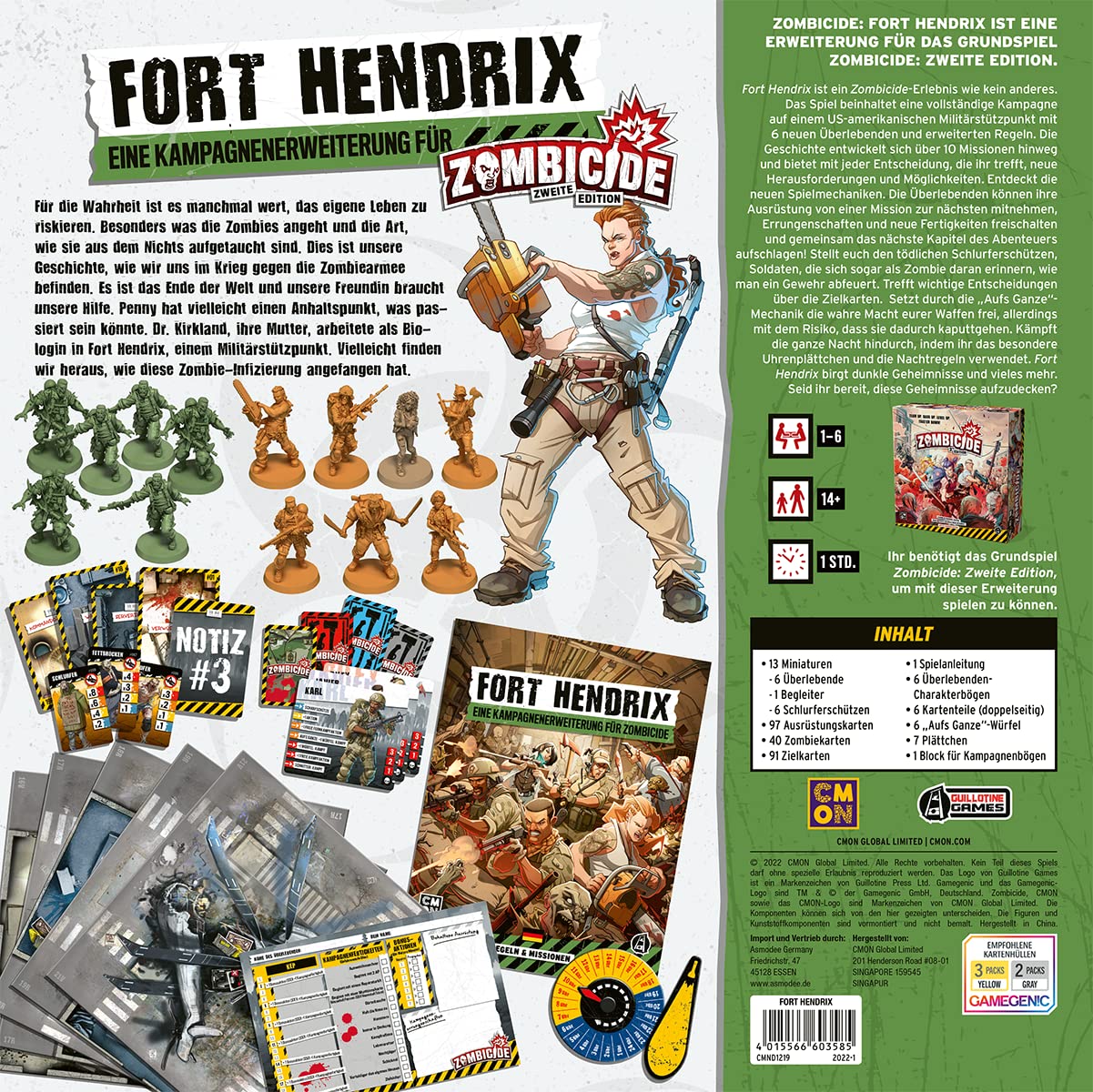 Zombicide Fort Hendrix Erweiterung