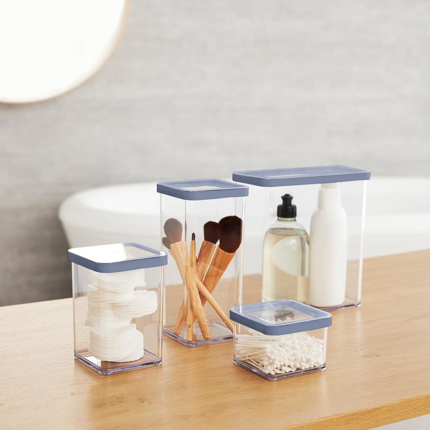 5-teiliges Vorratsdosen-Set mit Aromaverschluss, Blau 32.2 x 22.3 x 16.6 cm