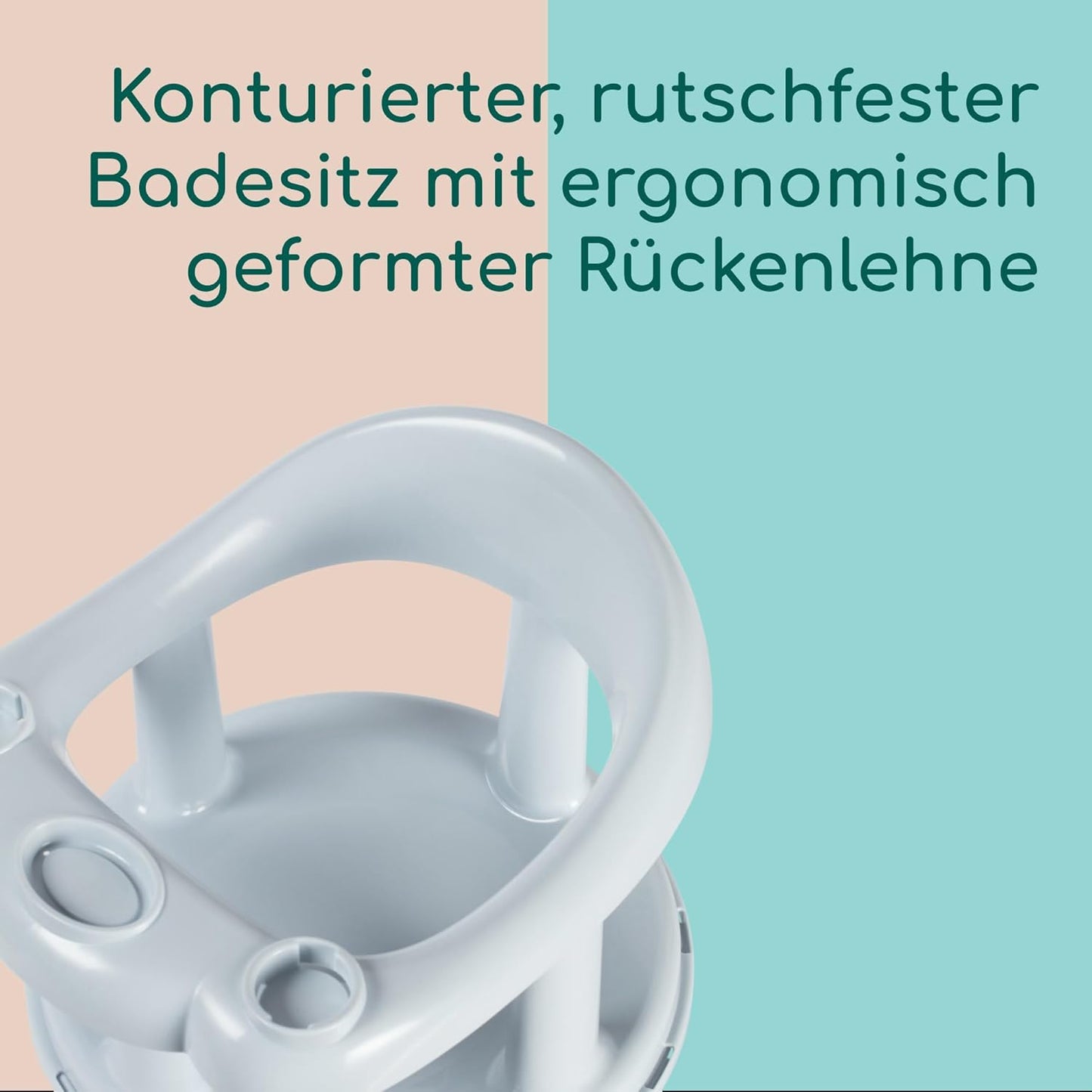 Drehbarer Badewannensitz mit Spieltisch, Verspielter drehbarer Badewannensitz Blau