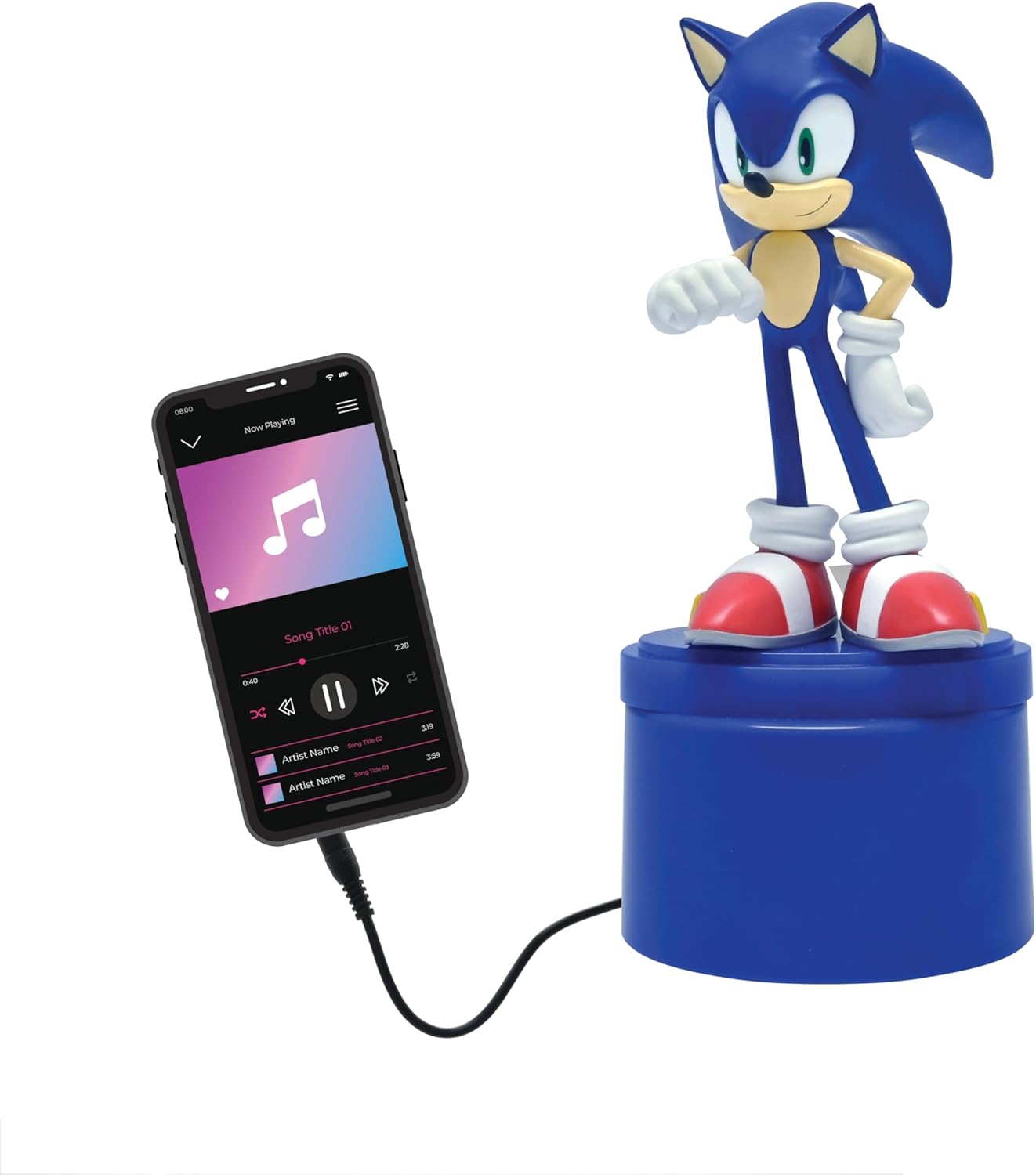 Sonic The Hedgehog Nachtlicht mit Lautsprecher, Sonic The Hedgehog