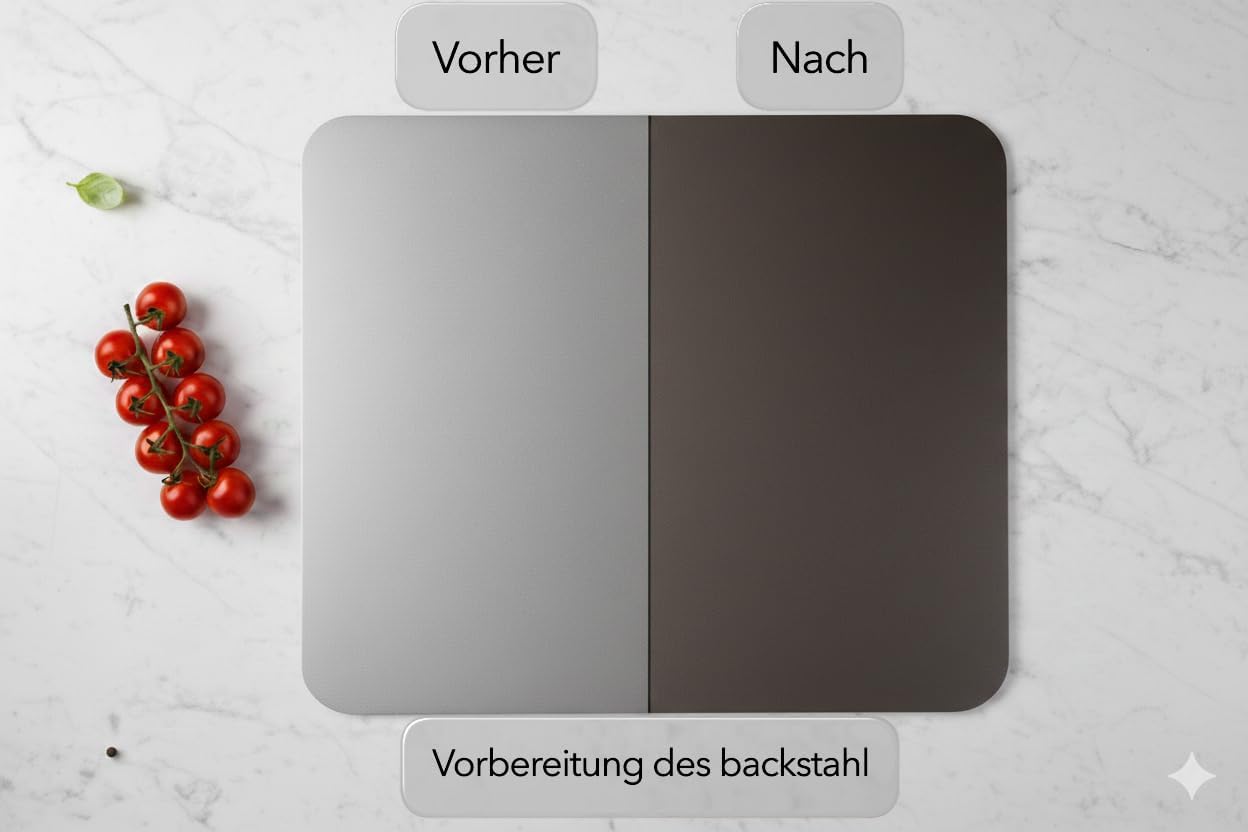 Pizzabackstahl für Ofen und Grill