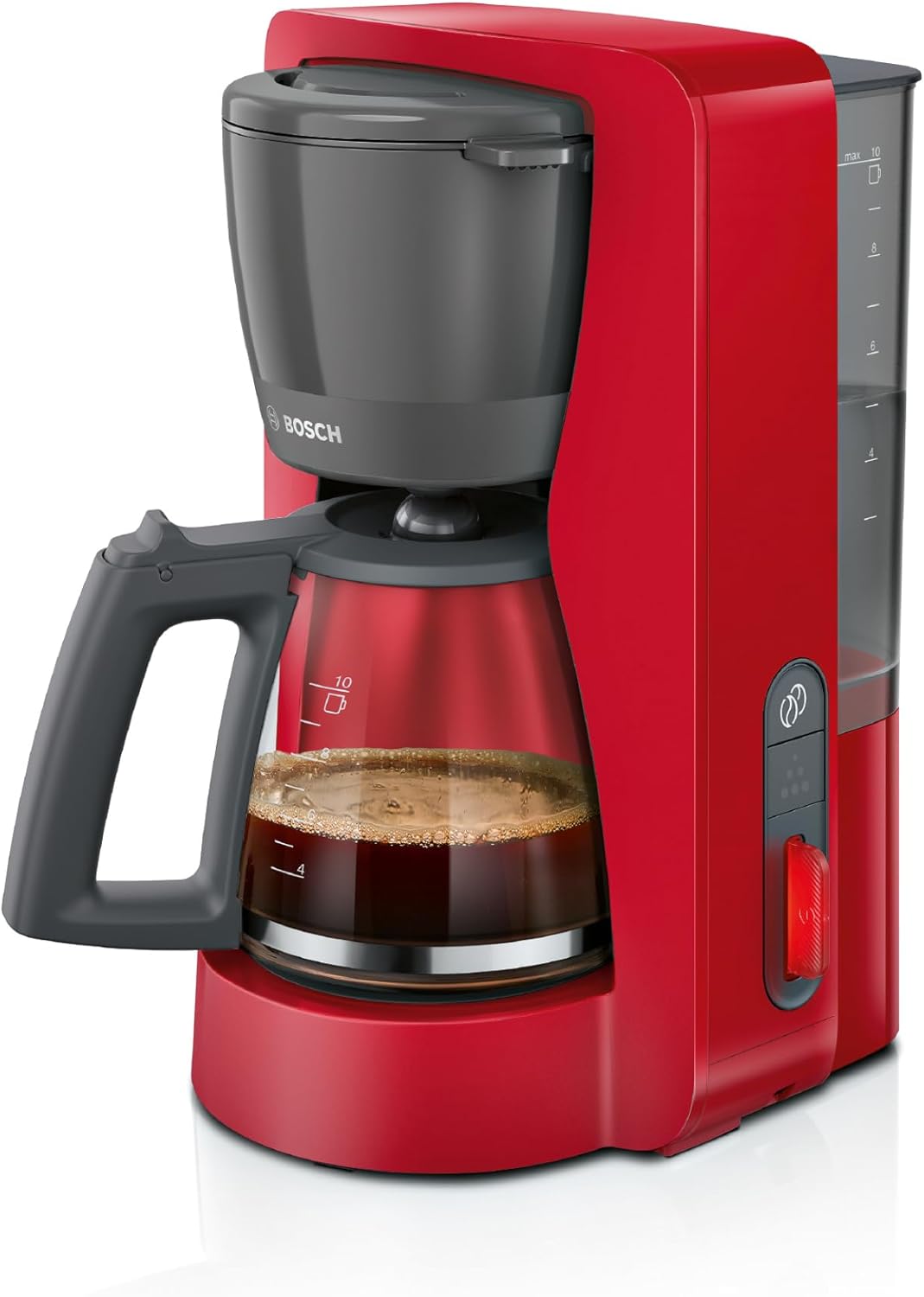 Filterkaffeemaschine My Moment, Entkalkungsfunktion Aromastufe Rot