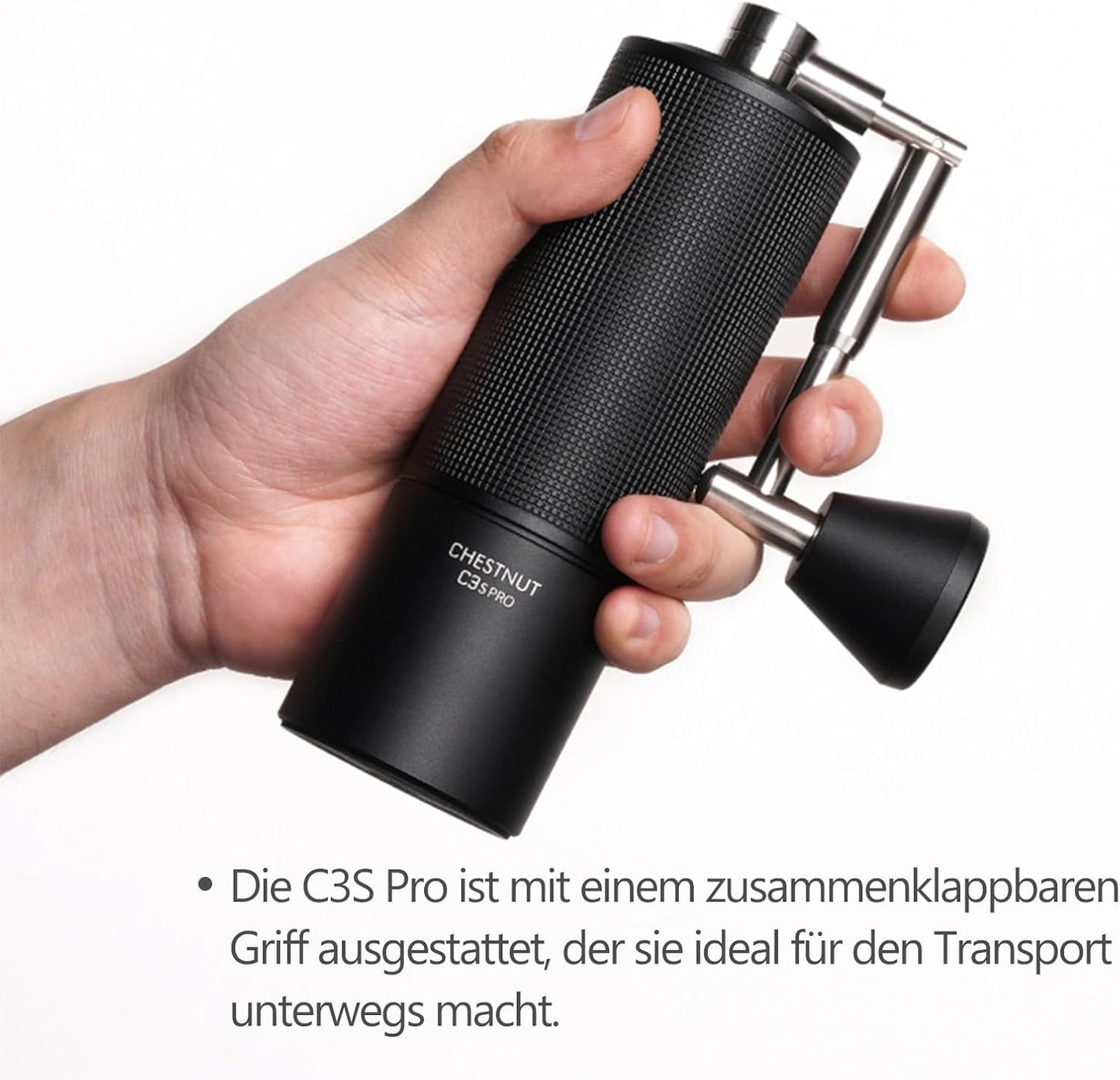 Chestnut C3S Pro Manuelle Kaffeemühle, C3s Pro Schwarz