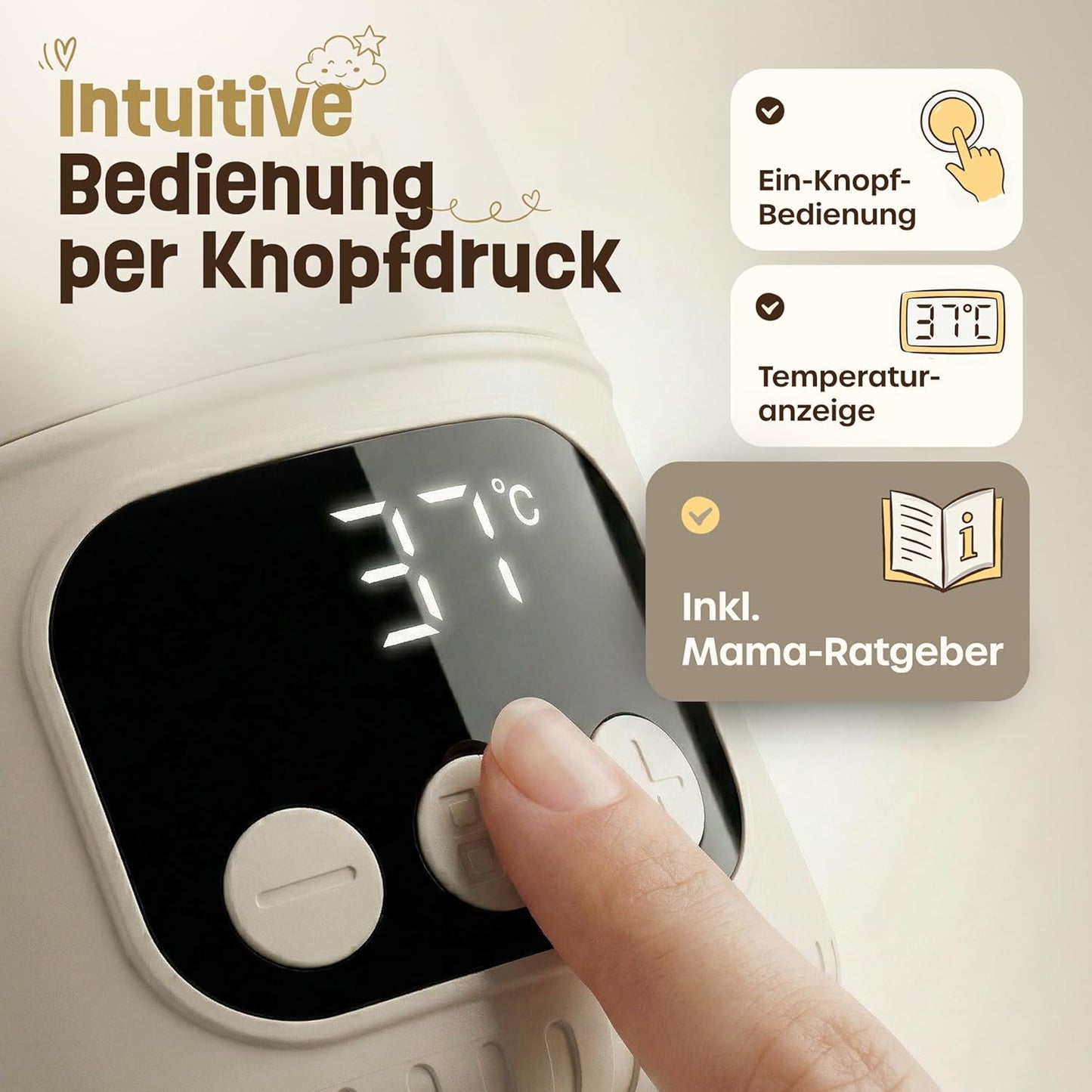 Tragbarer Babyflaschenwärmer