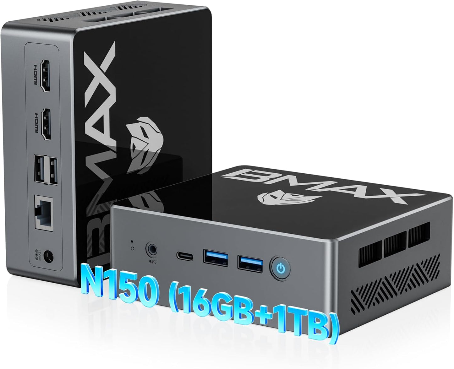 Mini PC B4 Turbo Twin Lake mit Triple 4K Display, W-11Pro, N150 16GB DDR4+1TB SSD