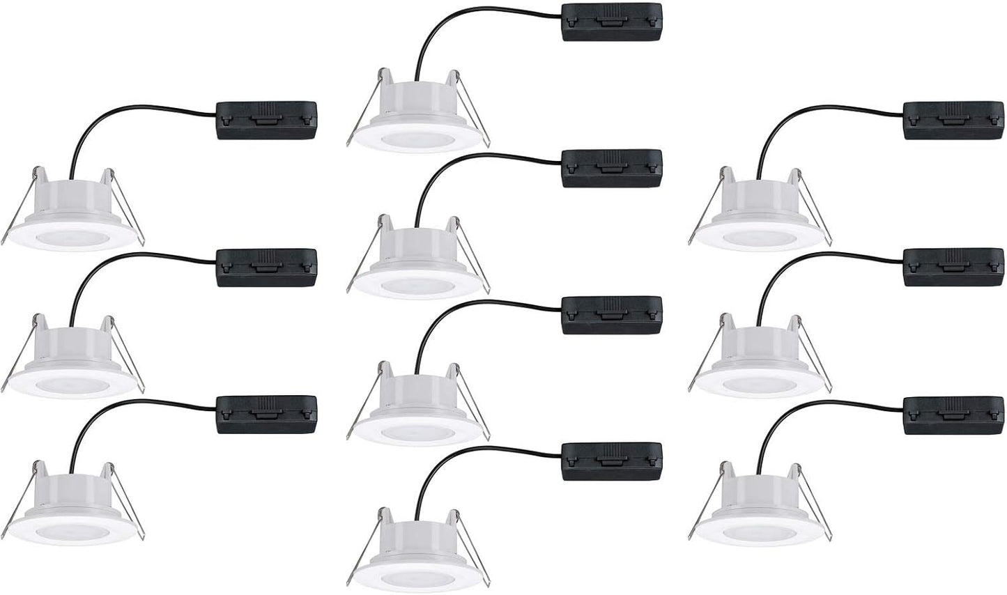Einbauleuchten Set LED Calla, Weiss Matt Dimmbar Single