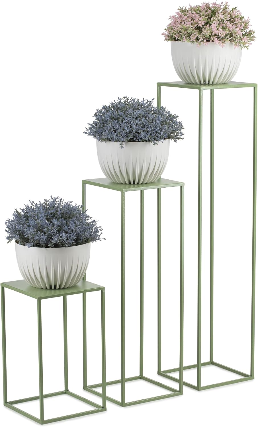 Solider Blumenständer, Grün 100 cm