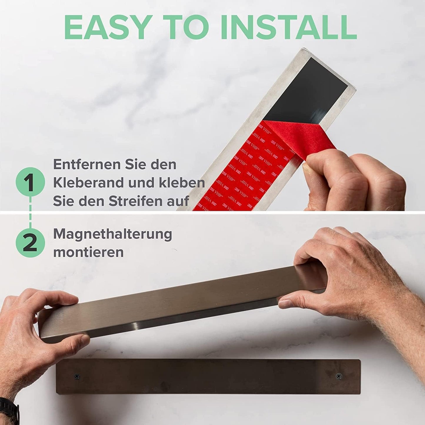 Magnet Messerleiste, Edelstahl