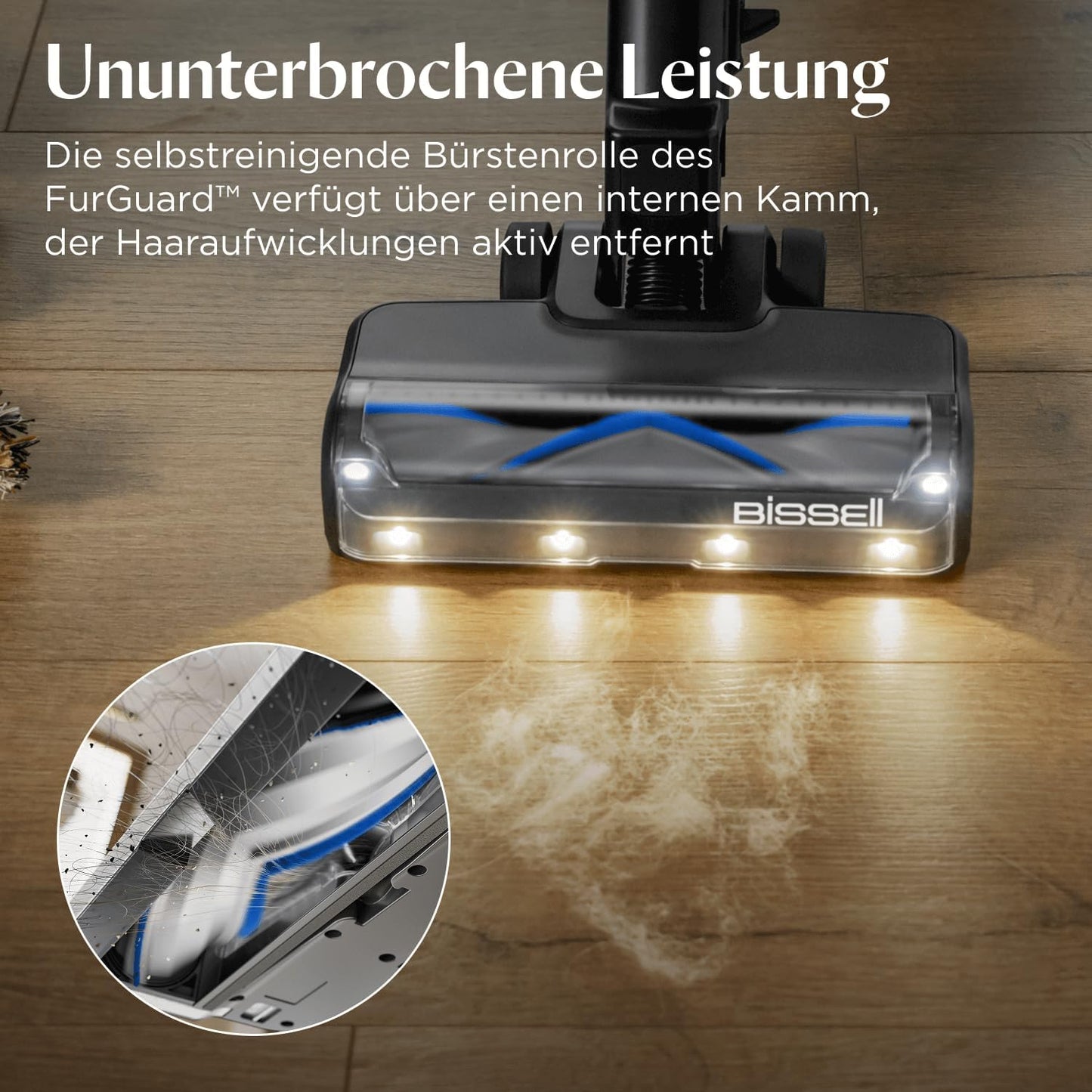 PowerClean FurGuard Akku-Staubsauger, FurGuard Brush - For thorough pet hair removal