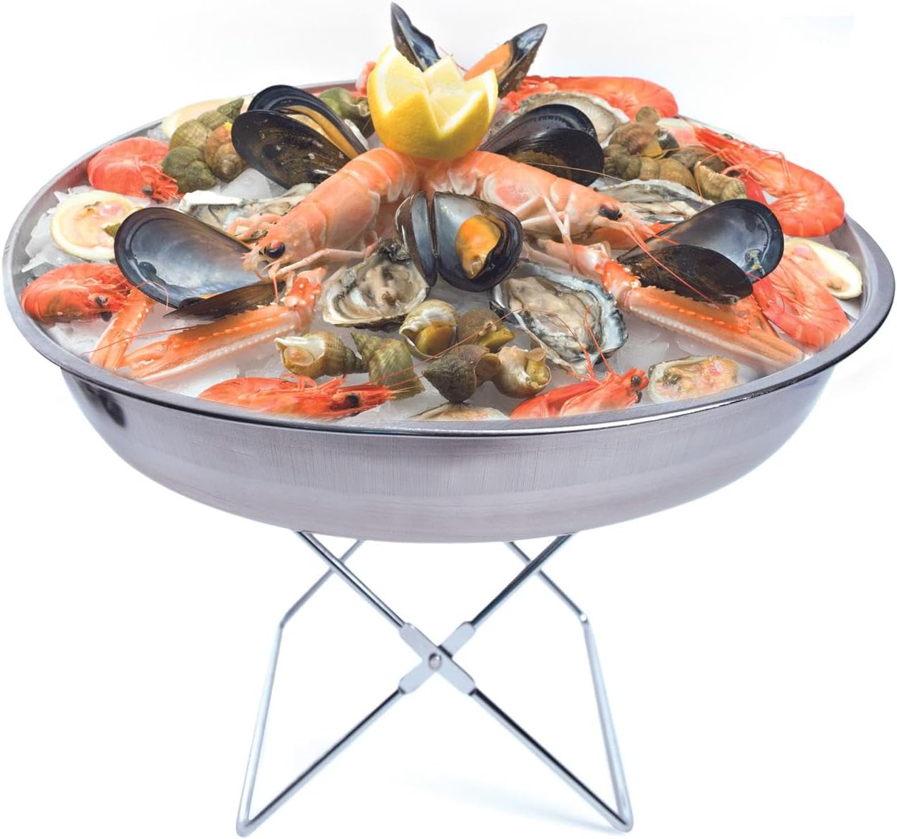 Meeresfrüchte-Tablett mit Austernmesser