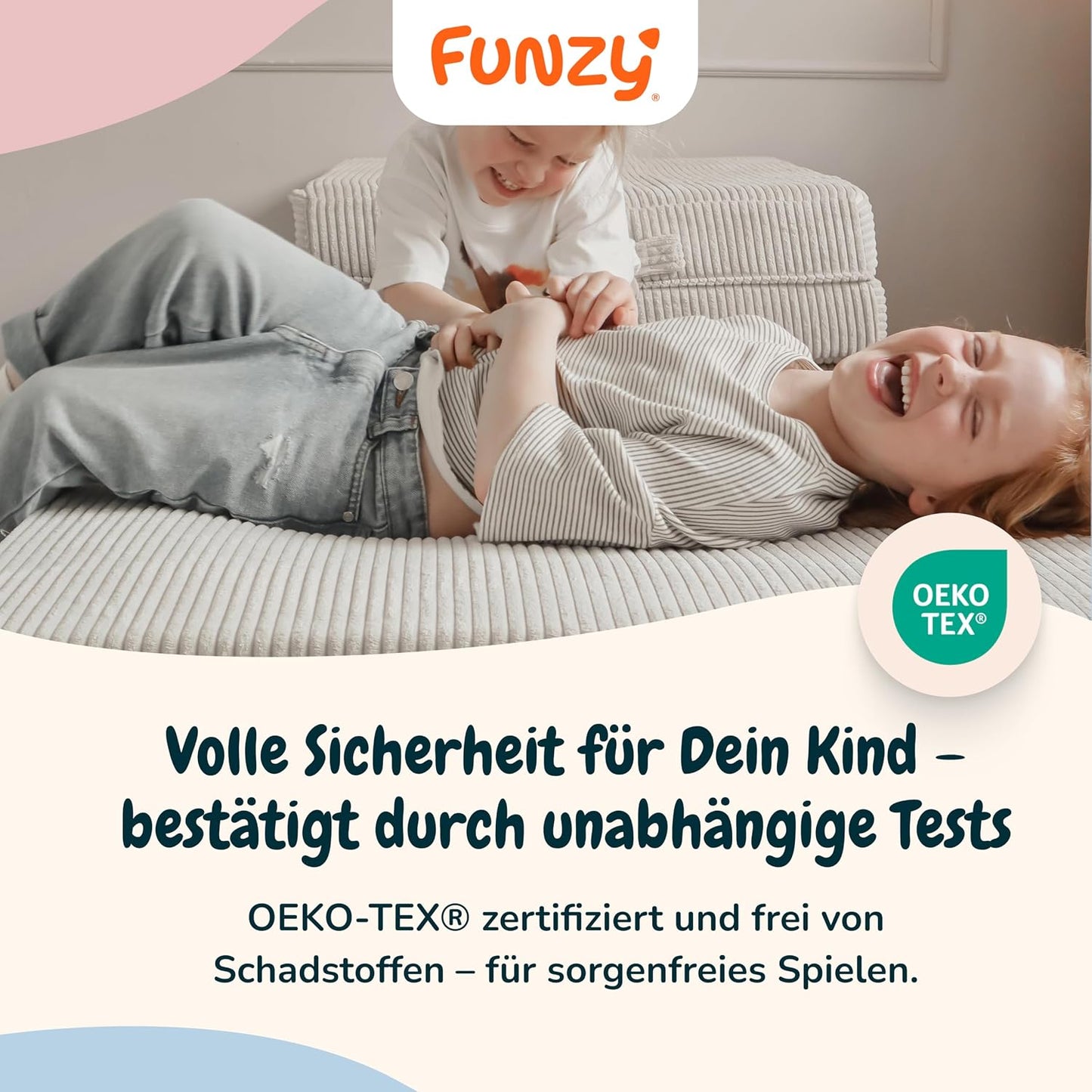 Hüpfmatratze mit Taschenfederkern, Cord Kirschblüte Rosa