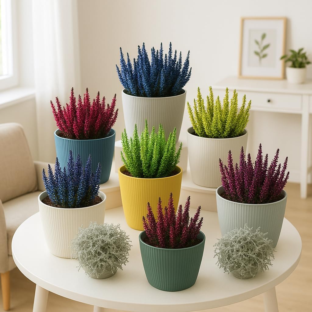 Blumentopf Set, Ø 18 cm (7.08 inch) Senffarben