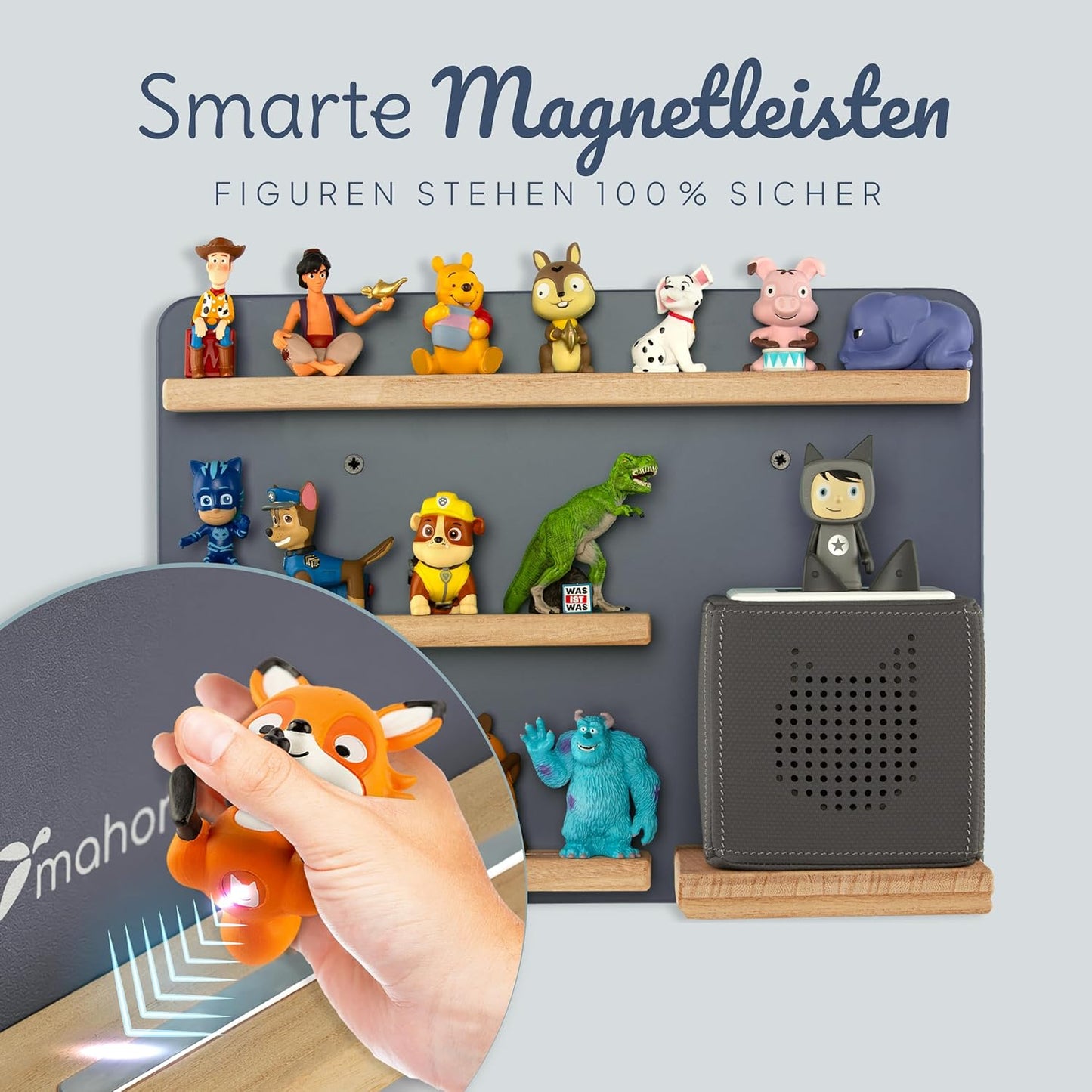 Tonie-Regal, Display-Regal Grau