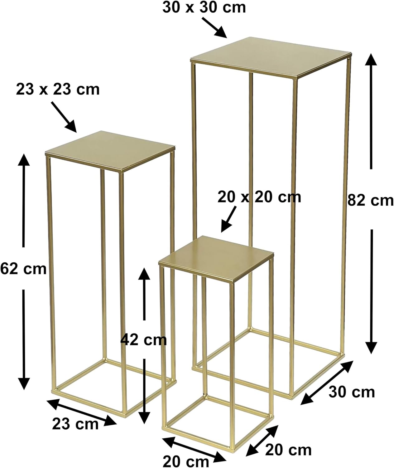 3-teiliges Blumenhocker-Set 96406