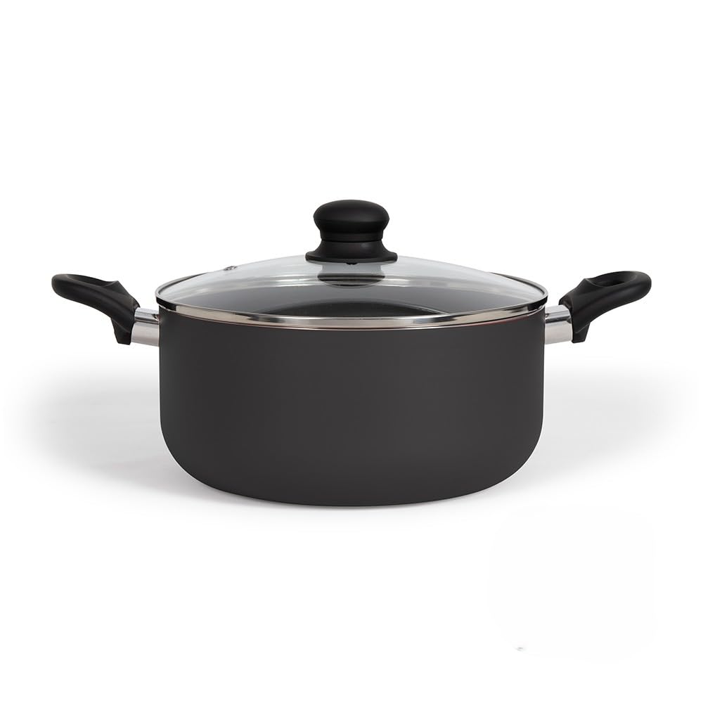 Kochtopf, 24 cm, 5 Liter Schwarz