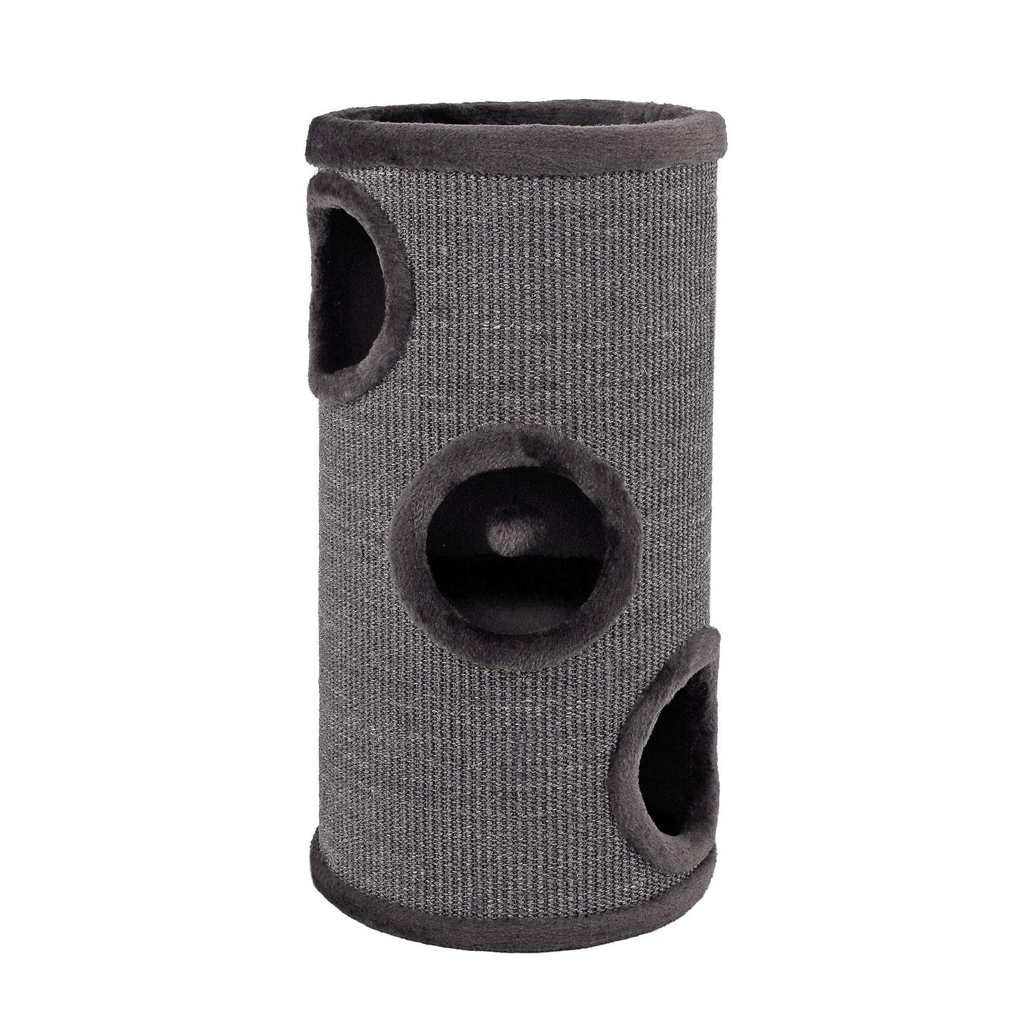 Kratztonne mit Spielball & Verstecken, Grau 70 cm Höhe