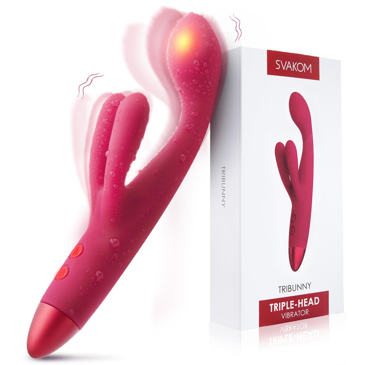 Tribunny Vibrator Dildo mit 12 Vibrationsmodi für Paare, SVAKOM TRIBUNNY Vibrator
