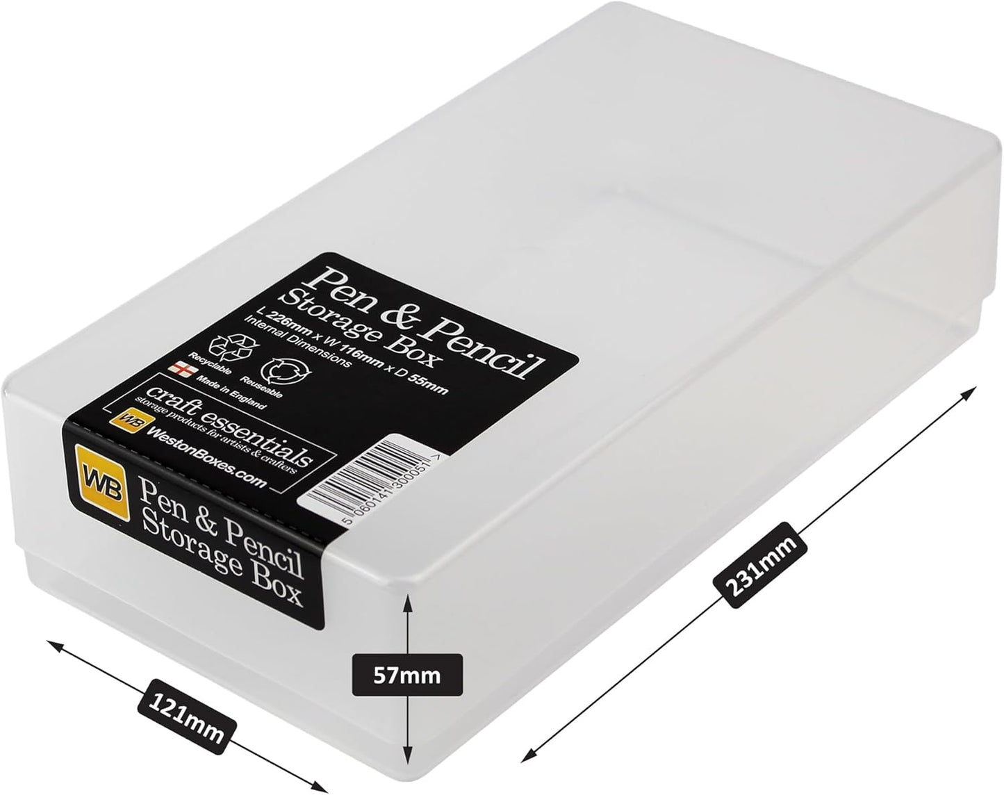 5-teiliges Aufbewahrungsboxen-Set, Klar / Transparent, 5 Stück